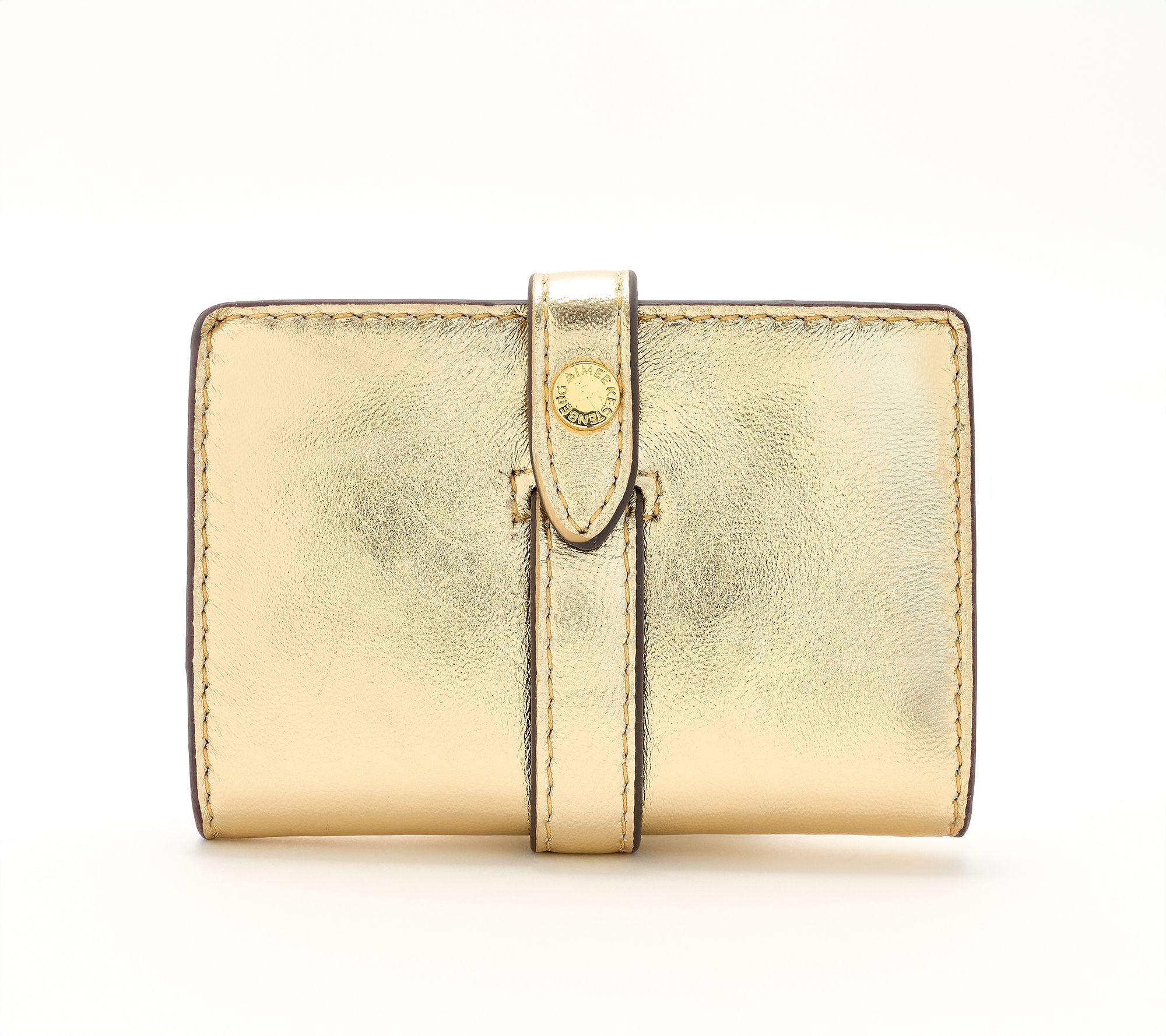 "As Is" Aimee Kestenberg Tiny Titan Leather Credit Card Wallet