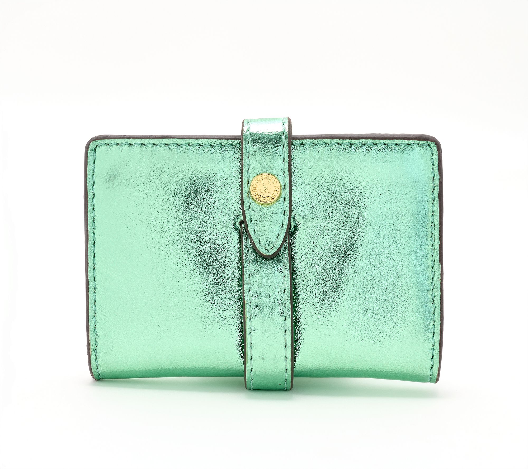 "As Is" Aimee Kestenberg Tiny Titan Leather Credit Card Wallet