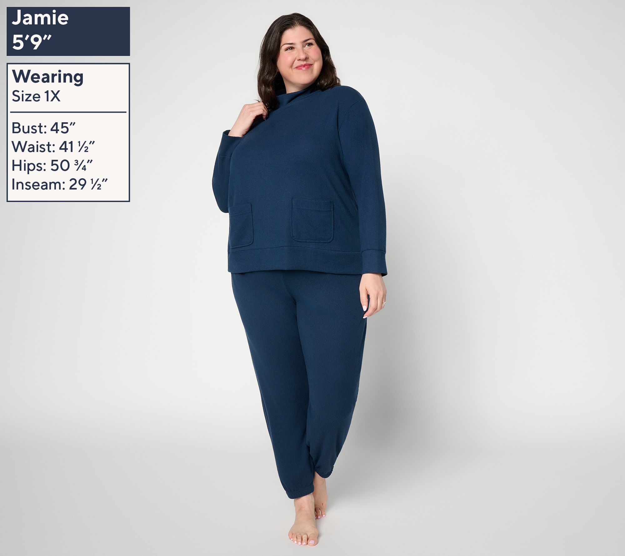 Berkshire Homewear Divine Soft Waffle Mock Neck Set | QVC
