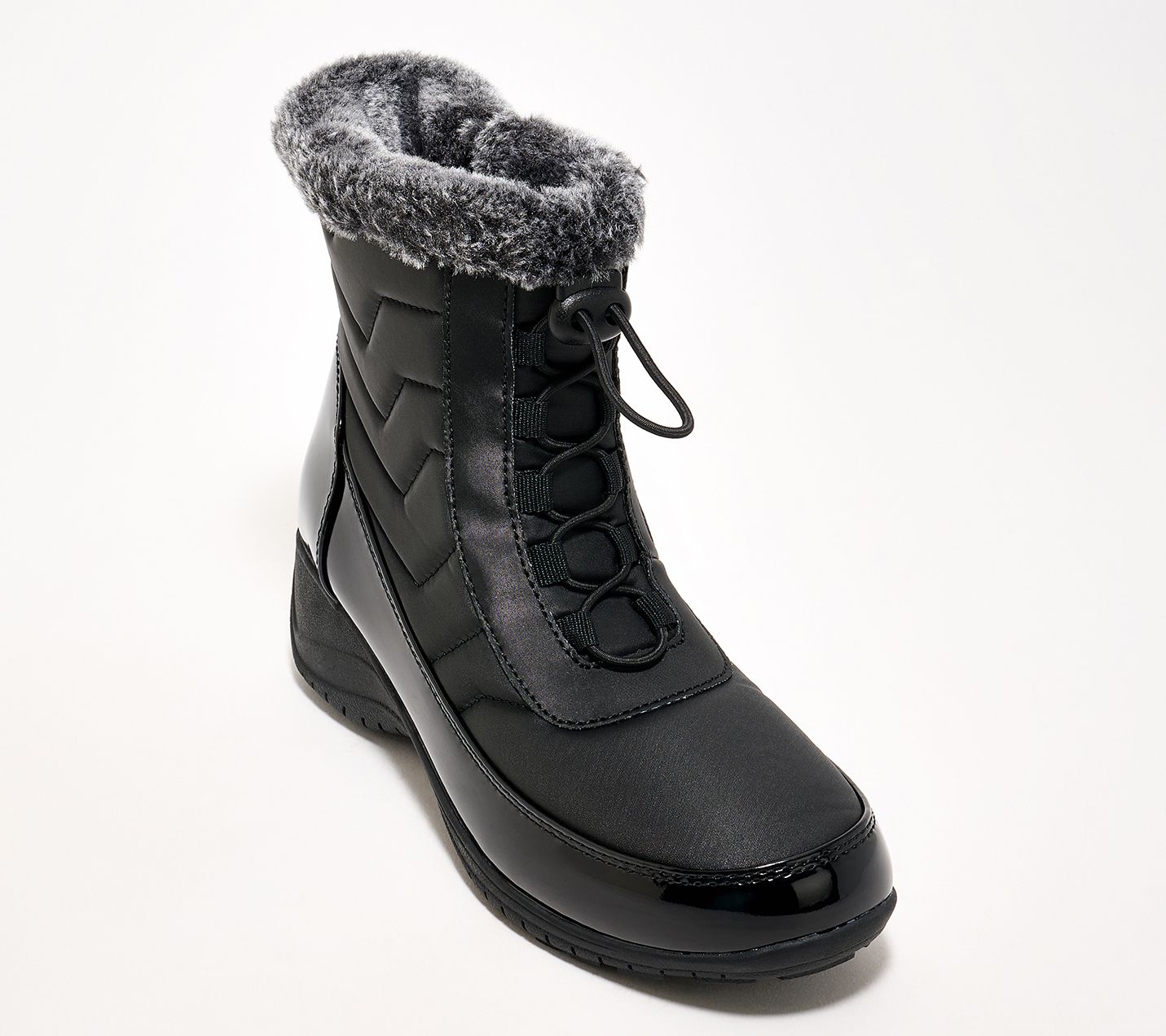 "As Is" Khombu Waterproof Bungee Winter Boots- Margot