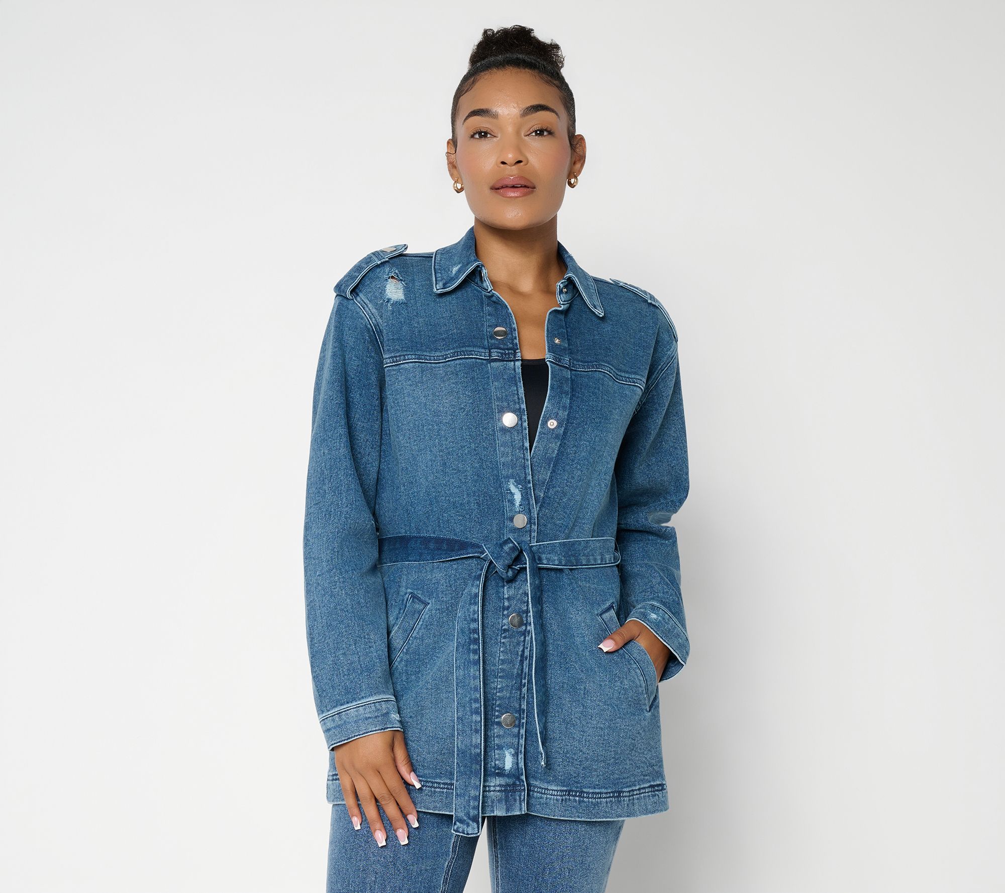 Mally Roncal FierceFlex Super Chic Denim Jacket