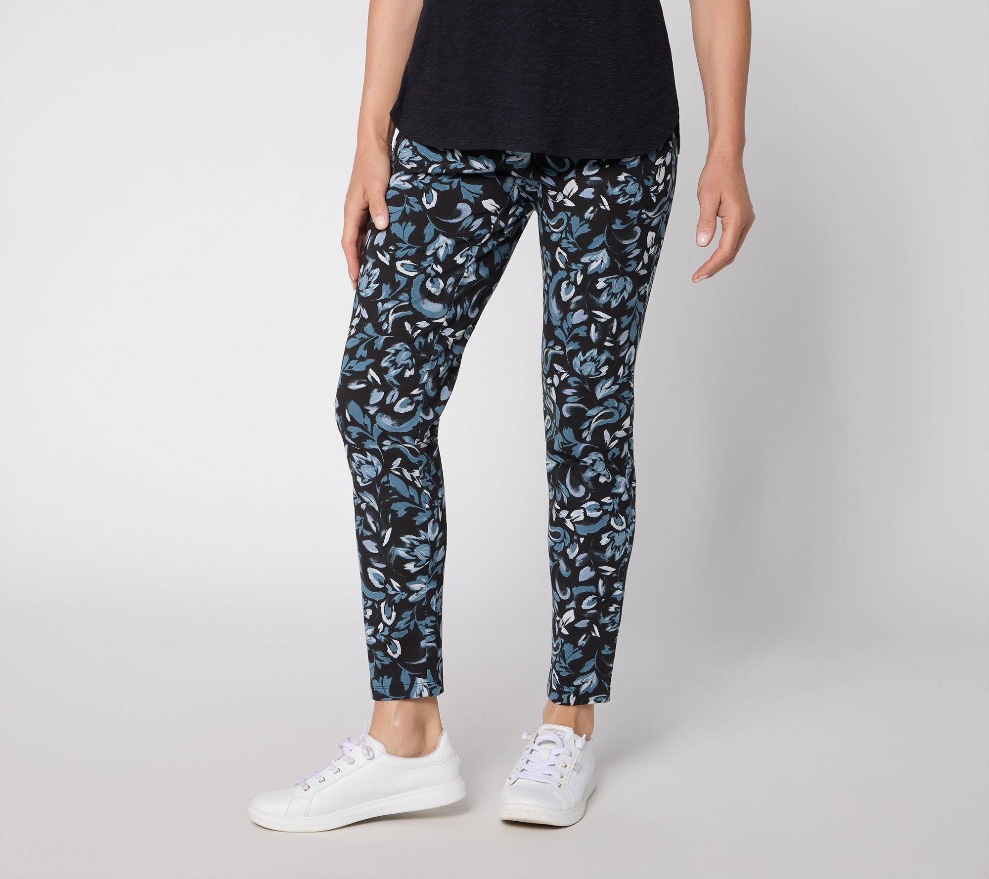Denim & Co. Active Regular Duo Stretch Slim Pants