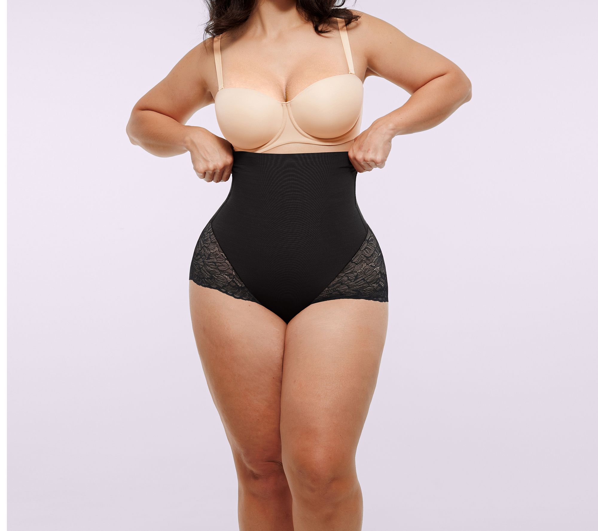 Shapellx Bare Essentials MeshSmooth High-Waisted Sheer Brief
