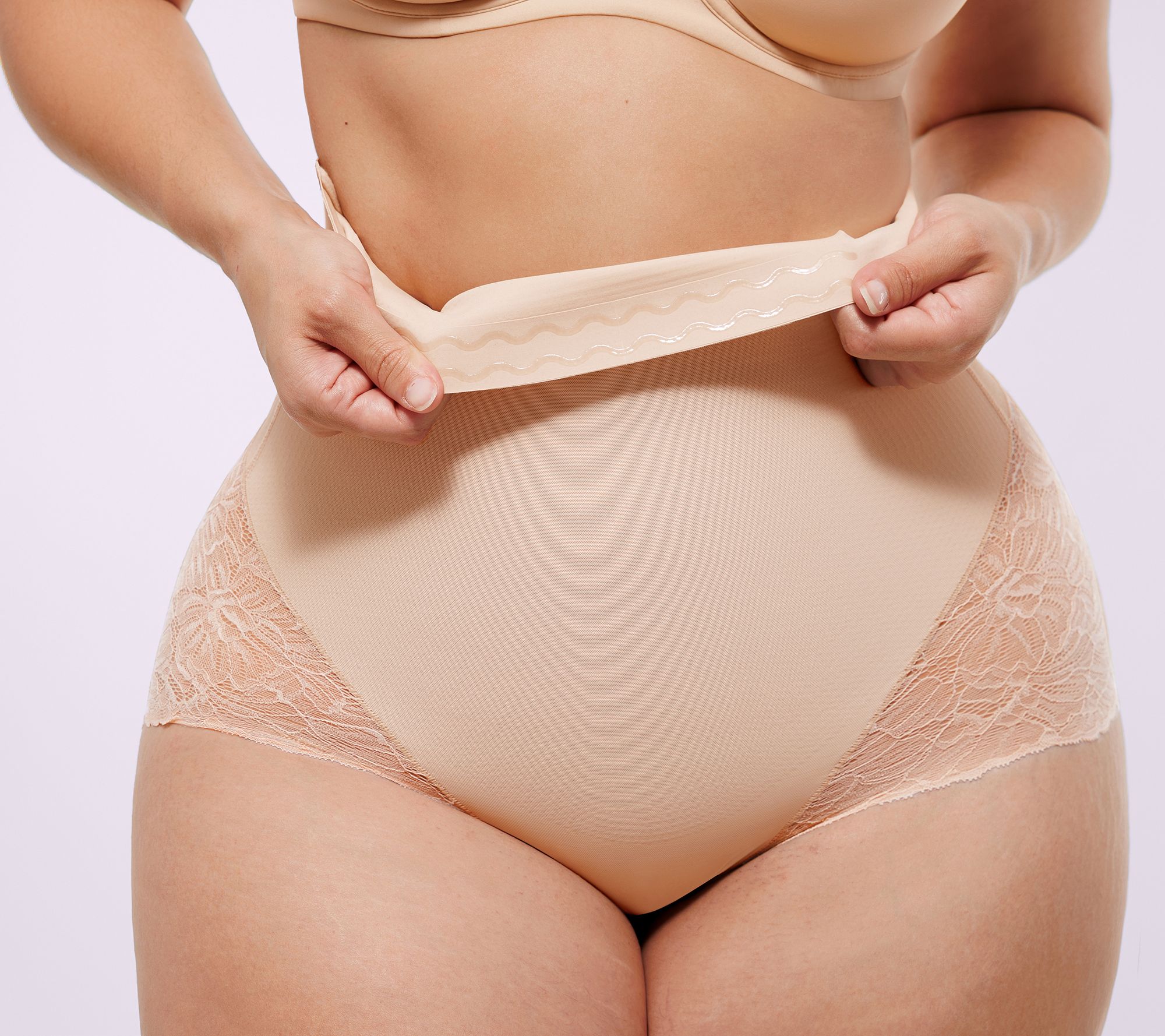 Shapellx Bare Essentials MeshSmooth High-Waisted Sheer Brief