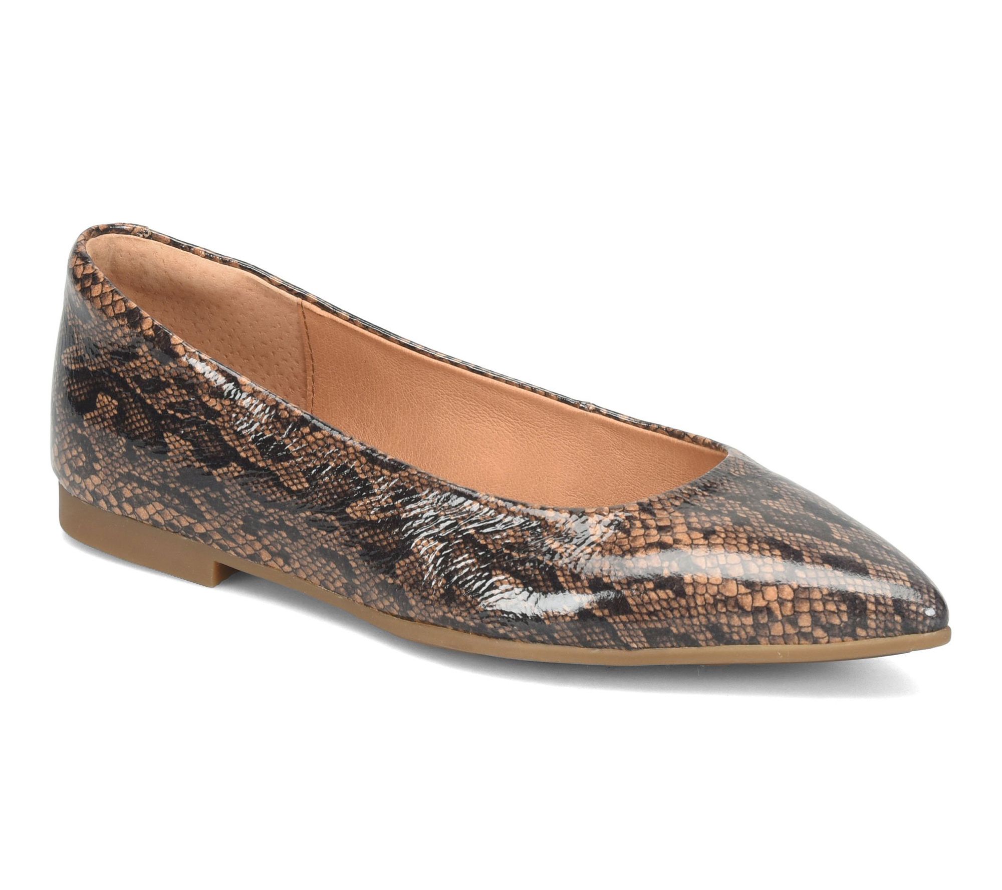 Sofft Leather Pointed Flat - Madrid