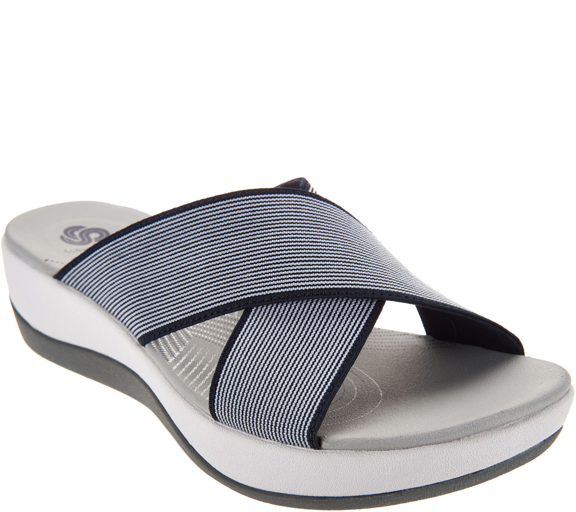 CLOUDSTEPPERS by Clarks Cross Band Slide Sandals - Arla Elin - Page 1 ...