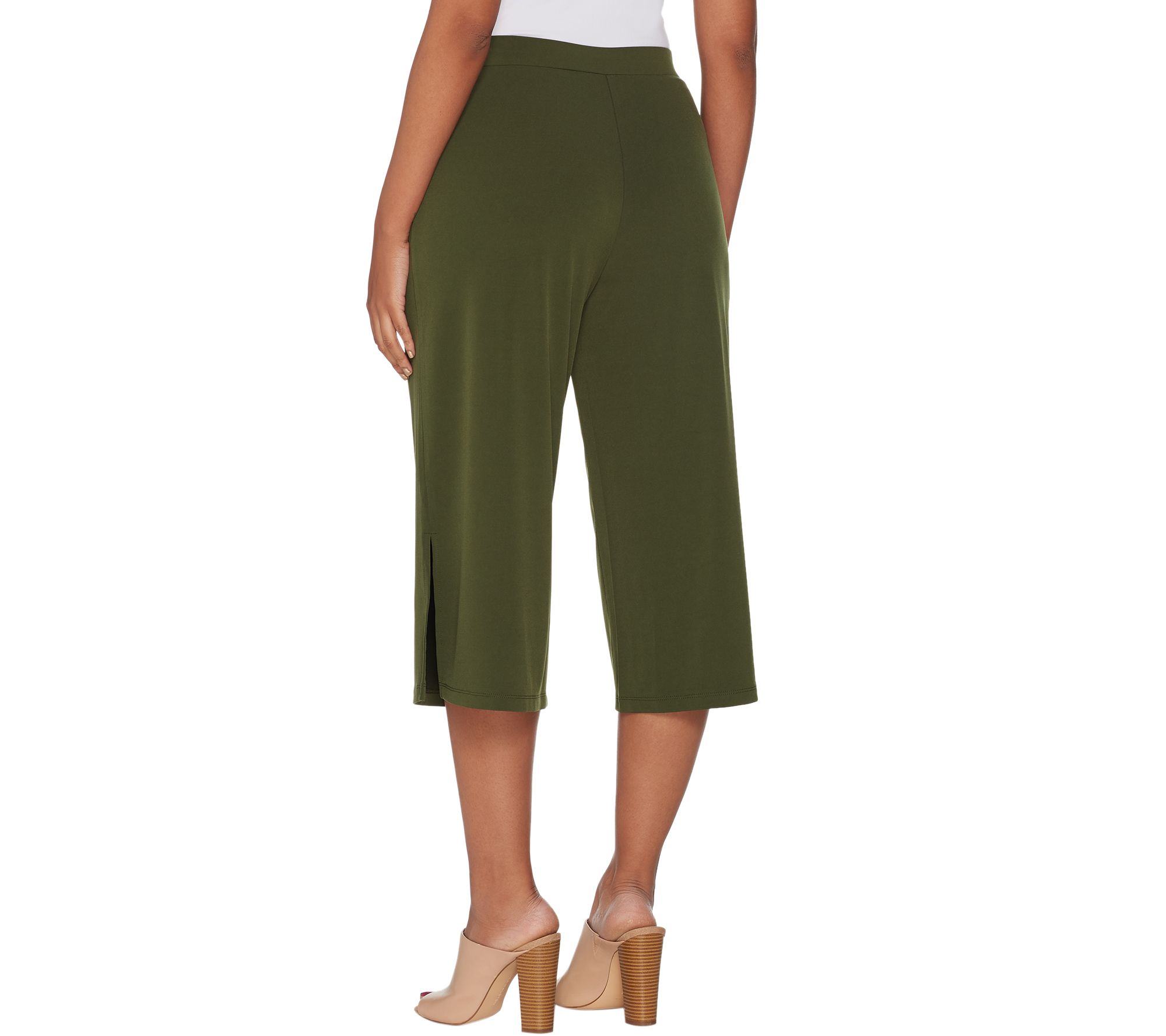 susan graver liquid knit crop pants