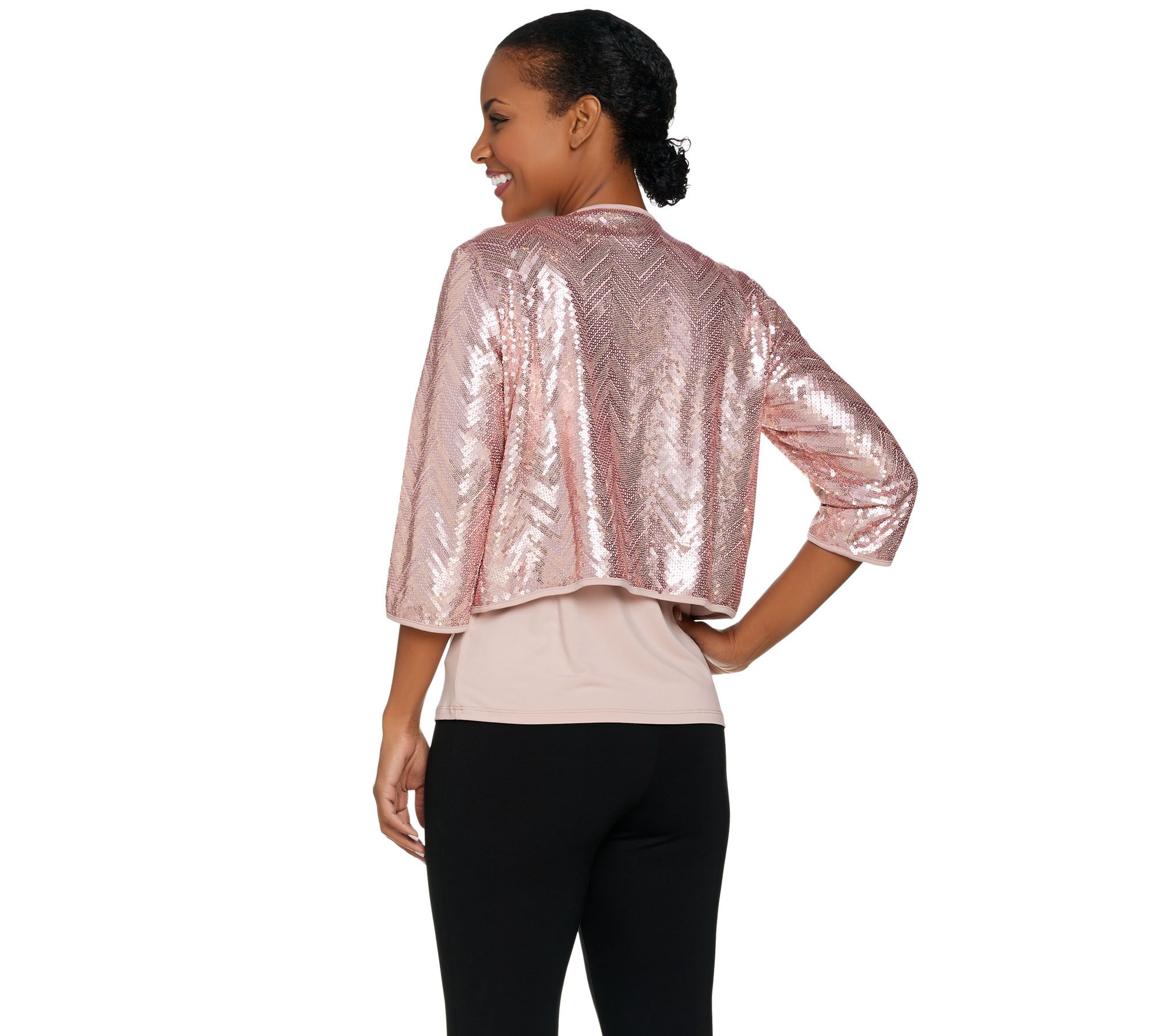 qvc sequin tops