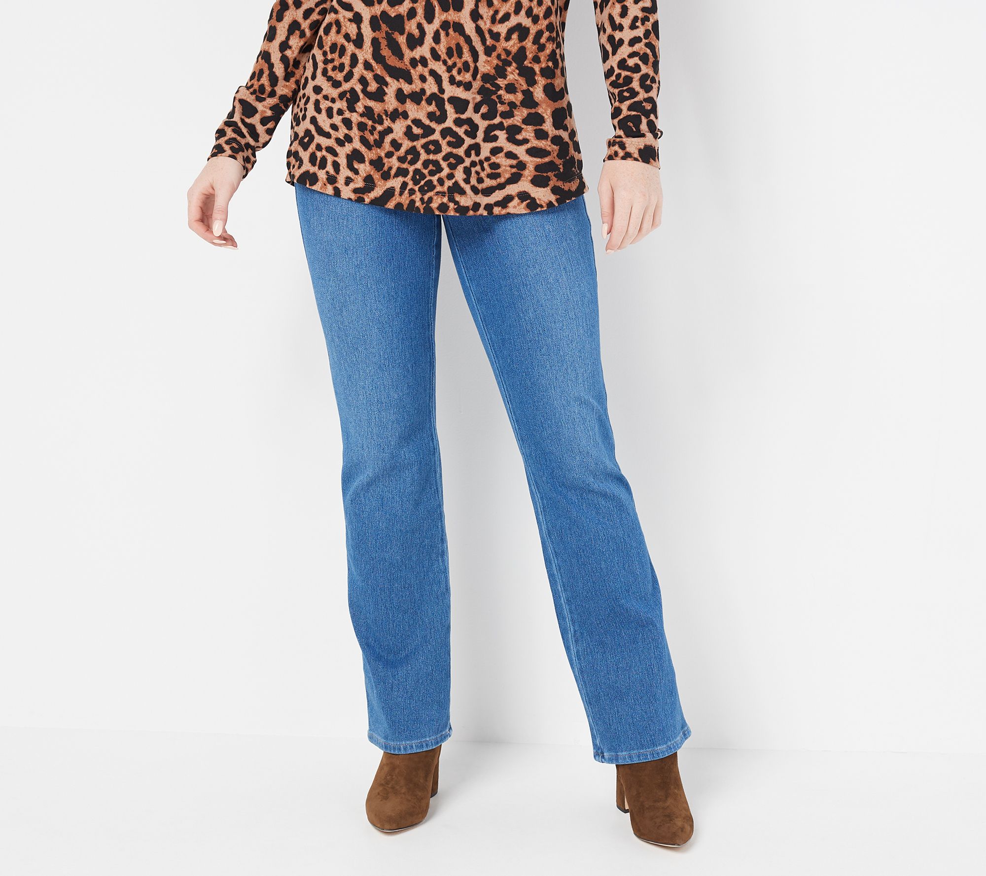 Belle by Kim Gravel Tall Flexibelle Boot-Cut Jeans