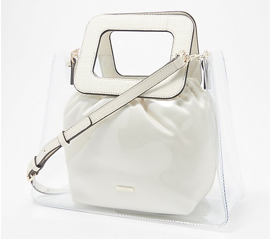 Vince Camuto Clear Square Handle Satchel - Kenni