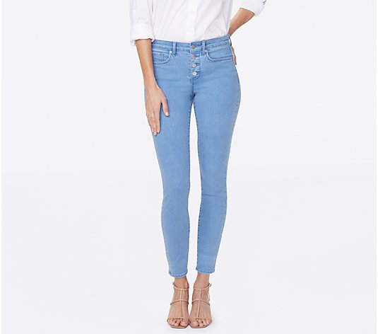 NYDJ Ami Ankle Exposed Button Fly Jeans - Belle Isle