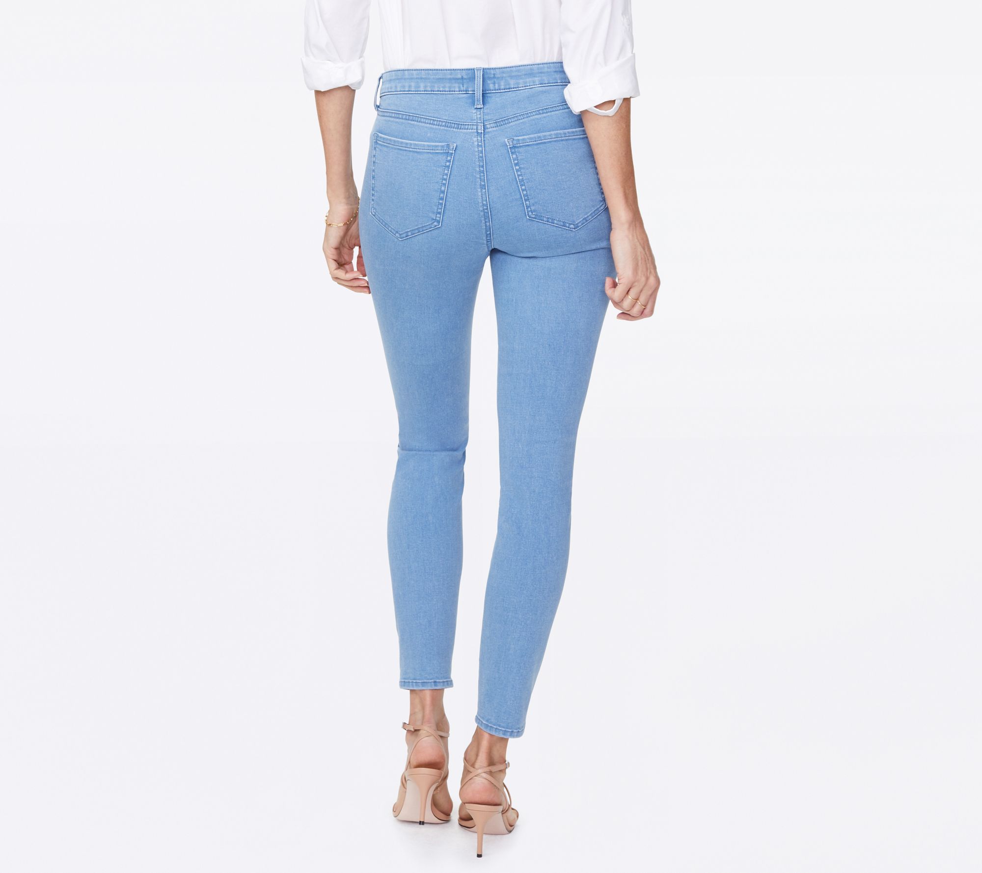 NYDJ Ami Ankle Exposed Button Fly Jeans - Belle Isle - QVC.com