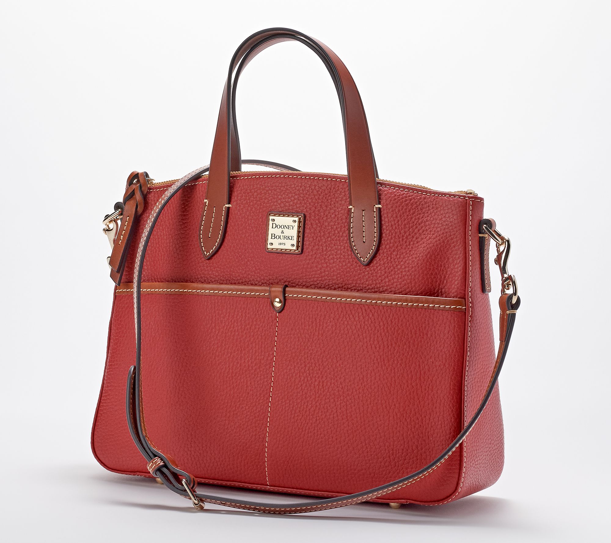 Dooney & Bourke Pebble Leather Small Daniela Tote on QVC 