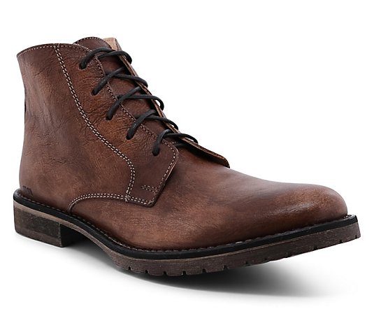 BED STU Men's Leather Lace-Up Work Boots - Hoover II