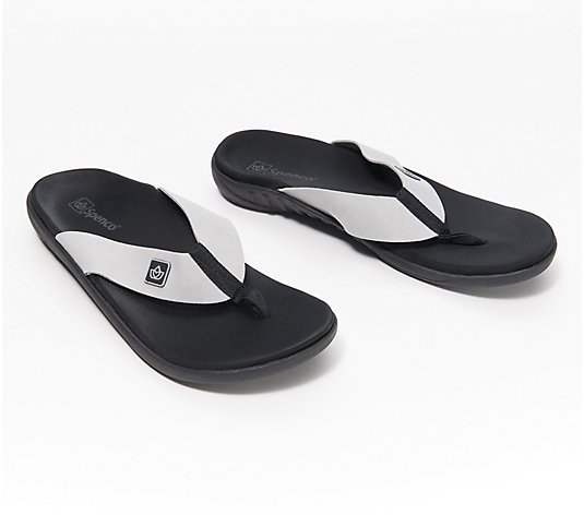 Spenco Men's Orthotic Memory Foam Thong Sandals - Pure