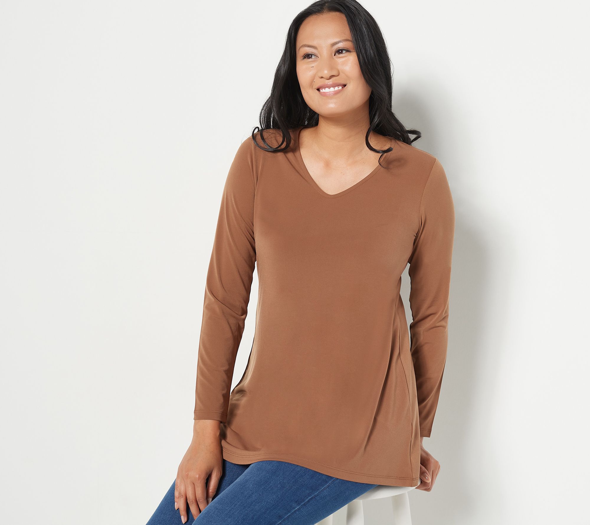 Susan Graver Modern Essentials Petite Liquid Knit Tunic