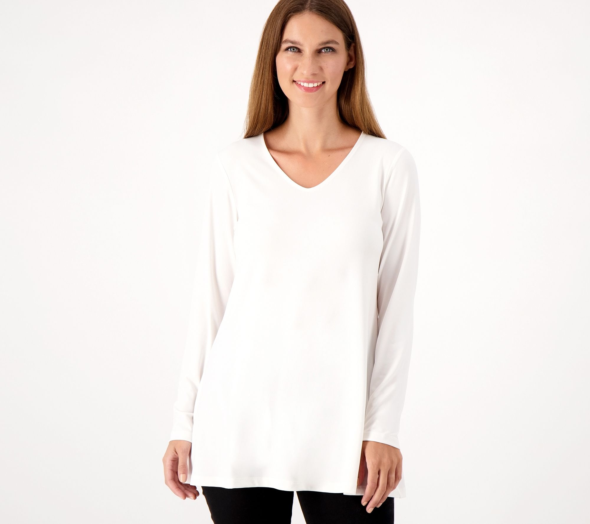 Susan Graver Modern Essentials Petite Liquid Knit Tunic