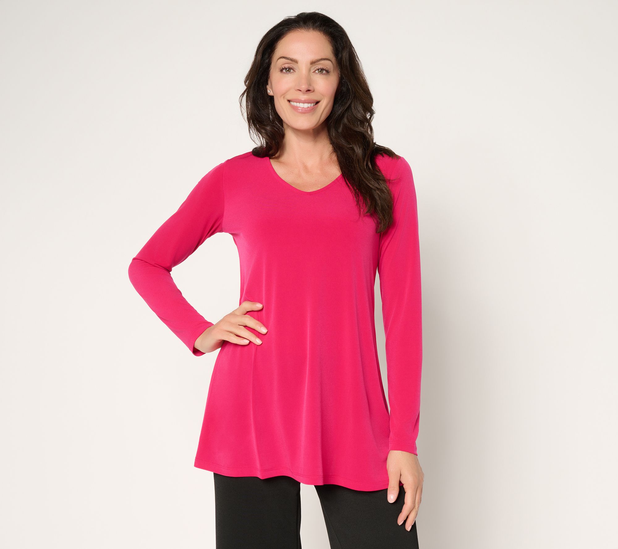 Susan Graver Modern Essentials Petite Liquid Knit Tunic