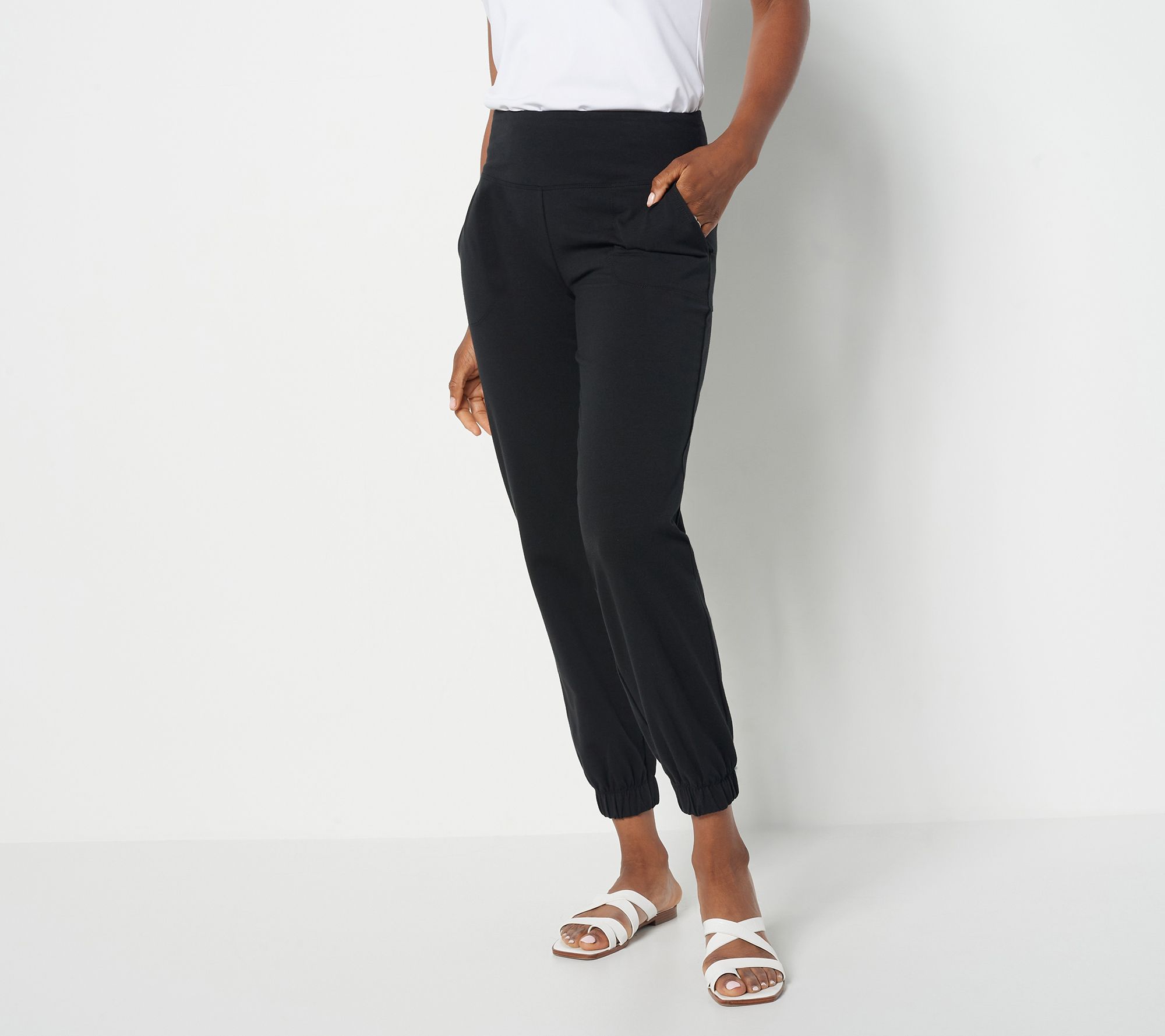 Isaac Mizrahi Live! Tall Stretch Pull On Ankle Length Leggings