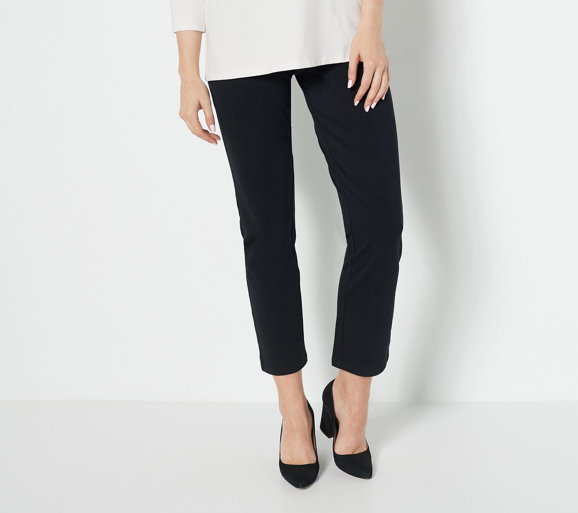 "As Is" Susan Graver Weekend Regular Premium Stretch Slim Leg Pant