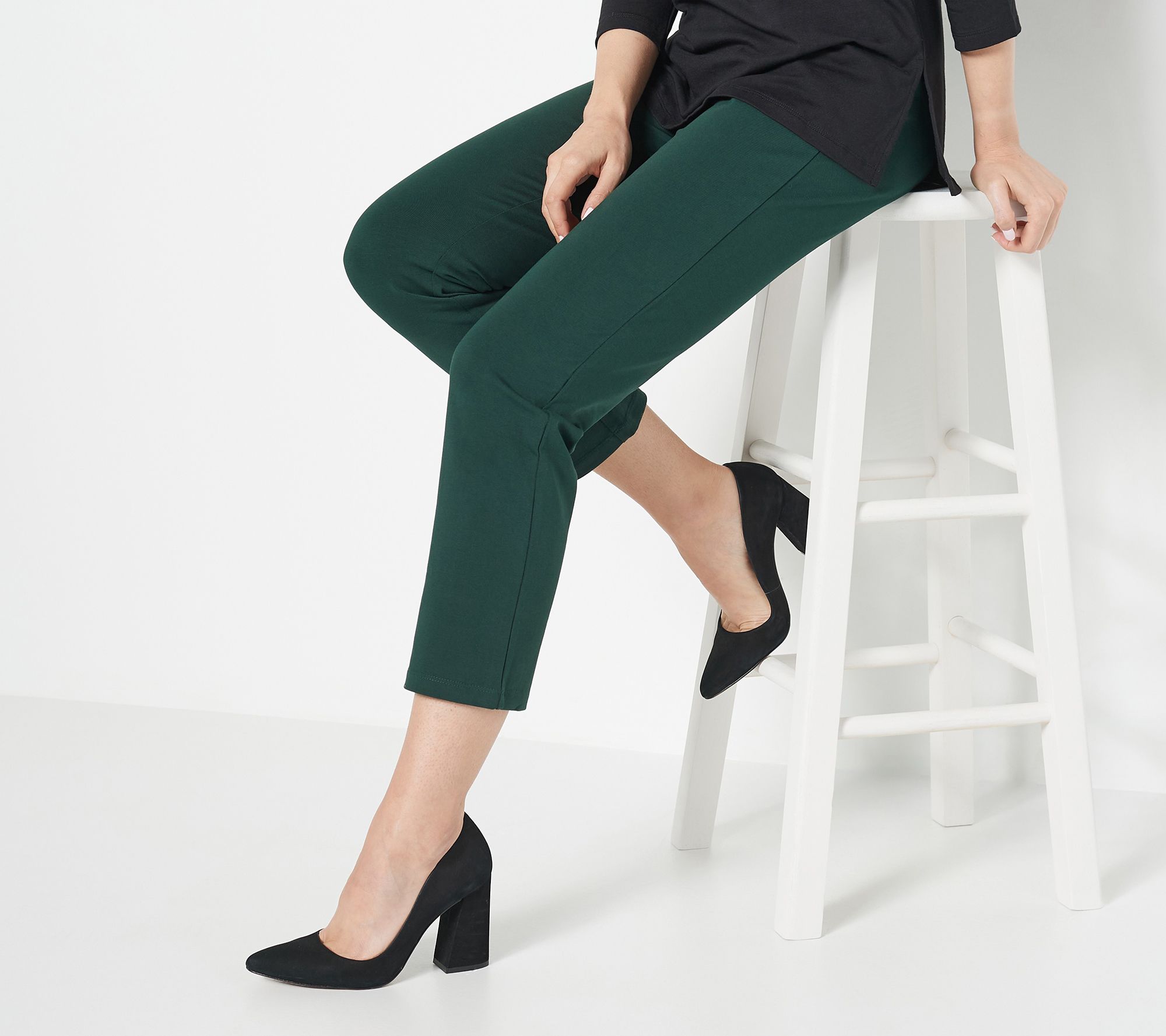 "As Is" Susan Graver Weekend Regular Premium Stretch Slim Leg Pant