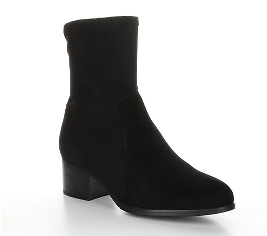 Bos & Co Nubuck Rubber Heel Ankle Boots - Retai n