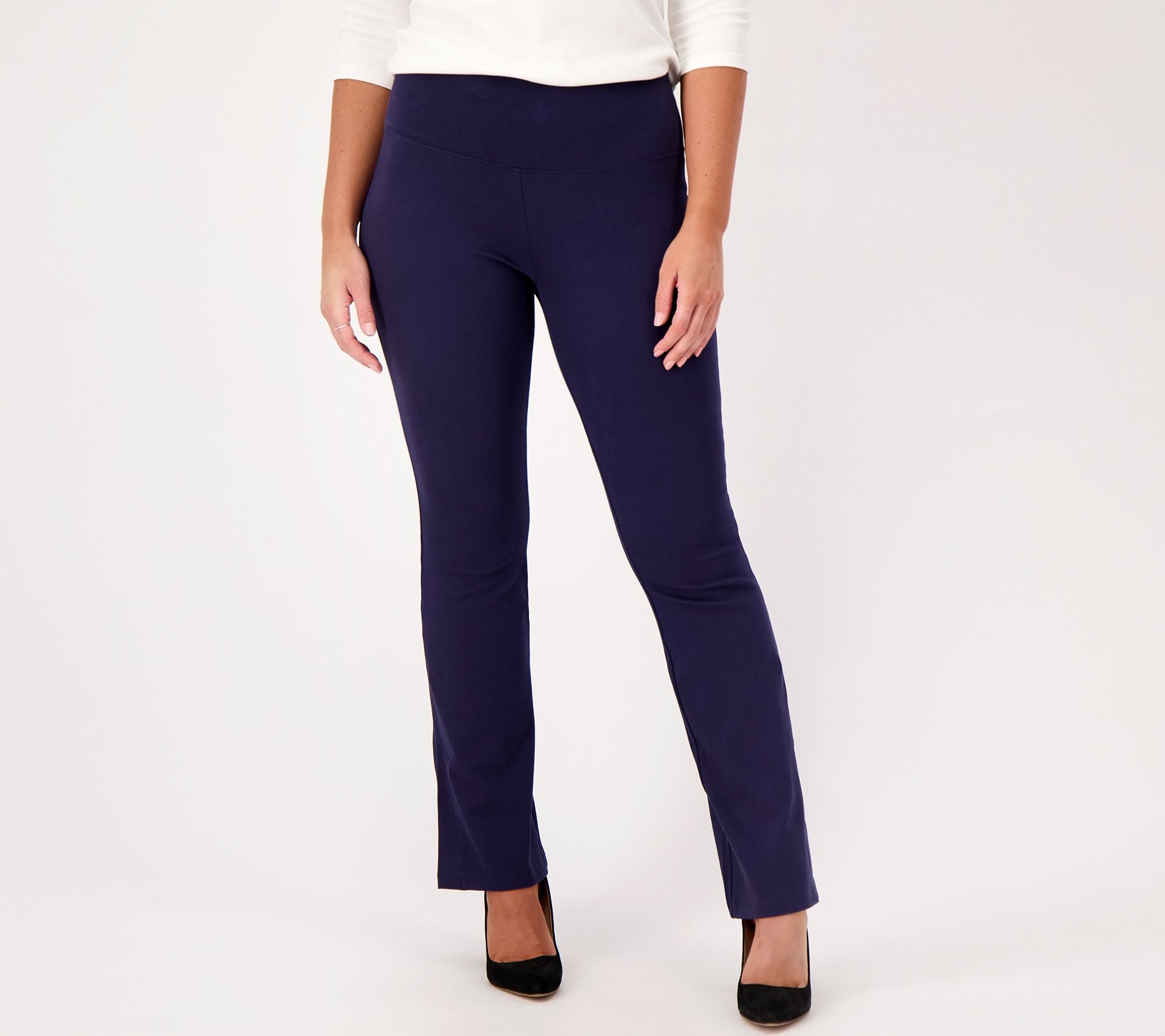 Women with Control Petite Tummy Control St.Tropez Twill Bootcut Pants 