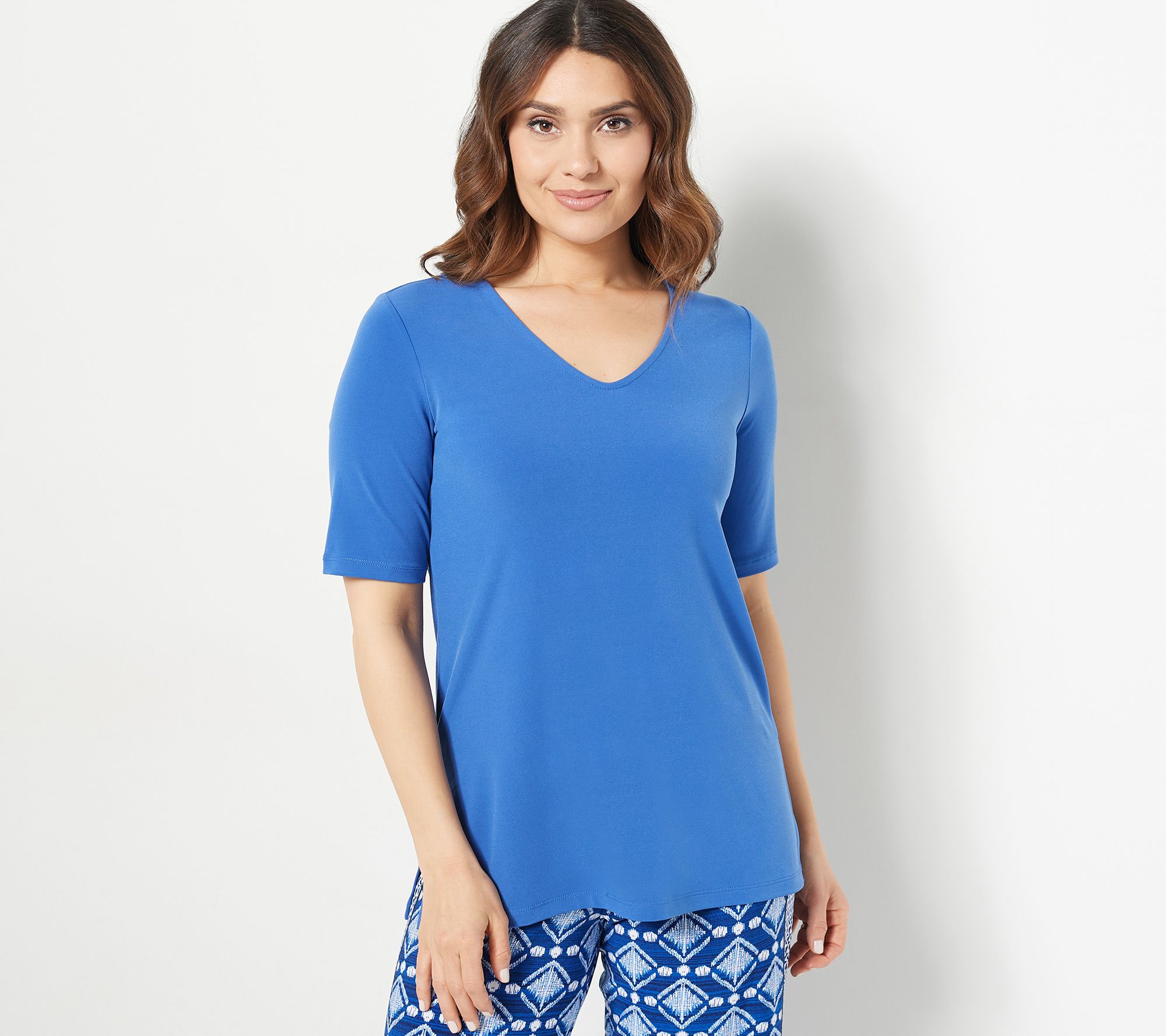 "As Is" Susan Graver Modern Essentials Regular Liquid Knit Tunic
