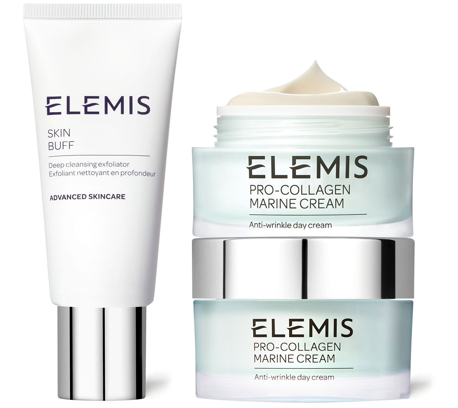 ELEMIS Pro-Collagen Marine Cream 1oz Duo w/Skin Buff Exfoliator