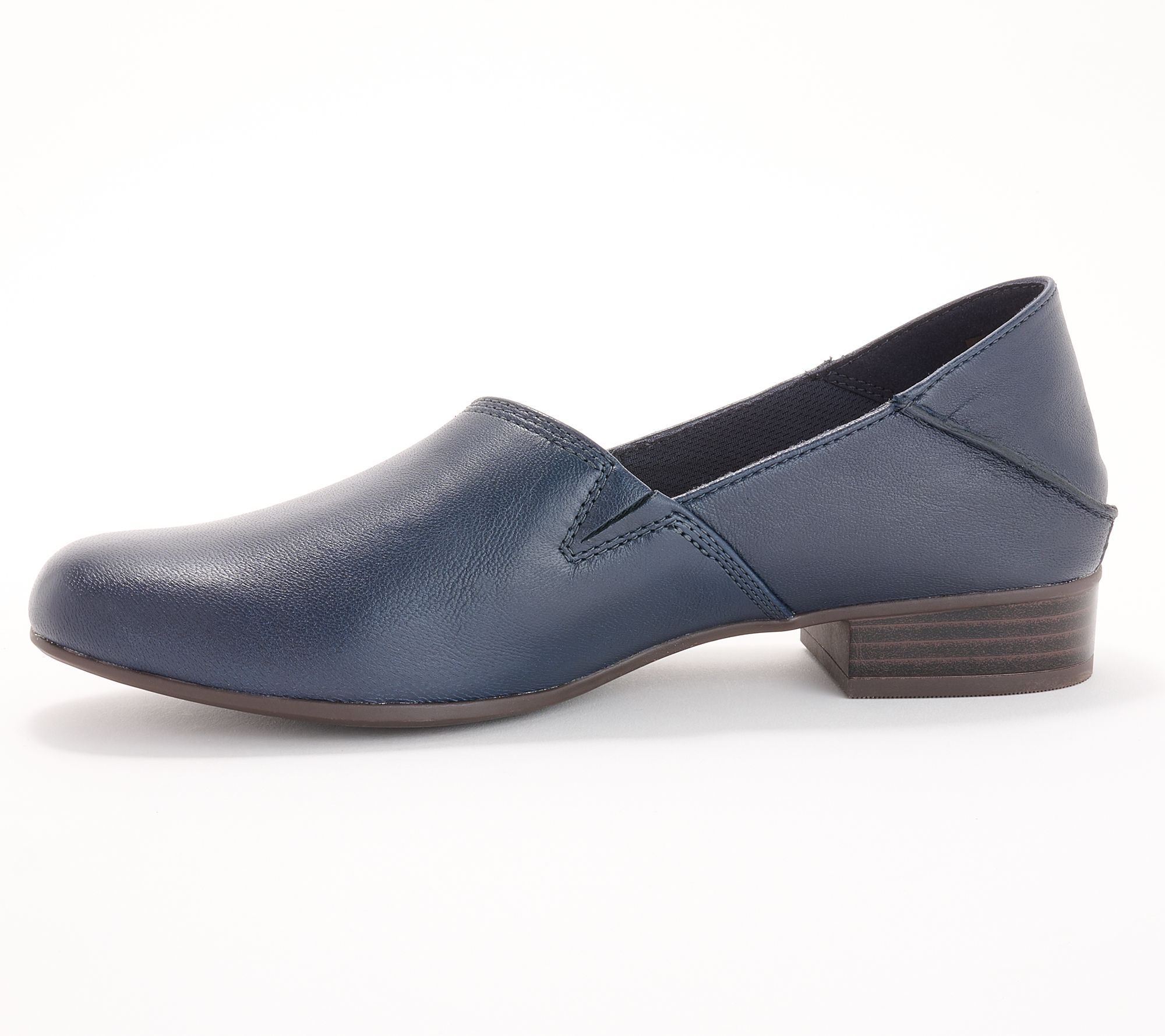 Clarks Collection Leather Slip on Loafers Juliet Trim