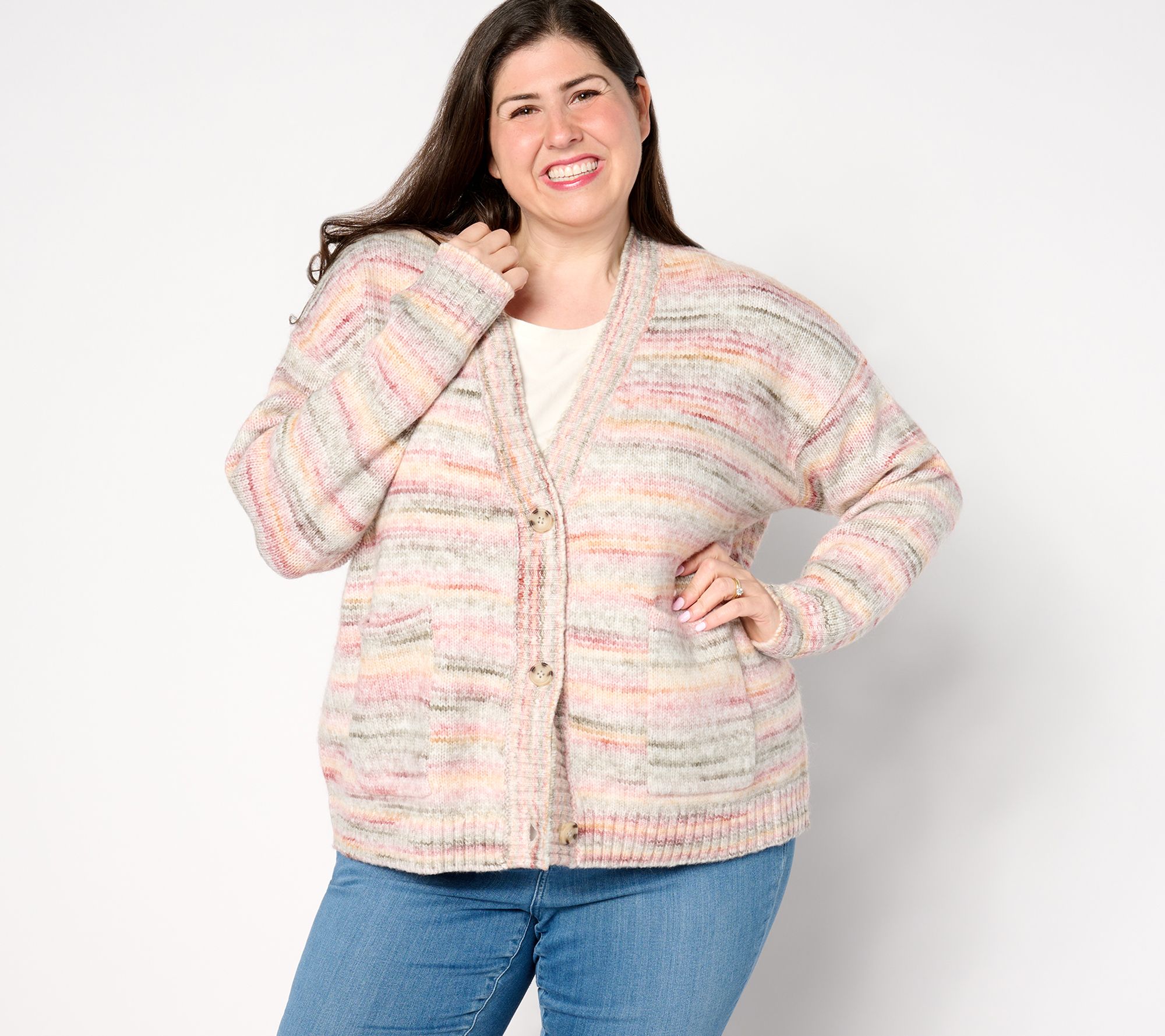 Me by Jennie Garth Cara Space Dye Cardigan