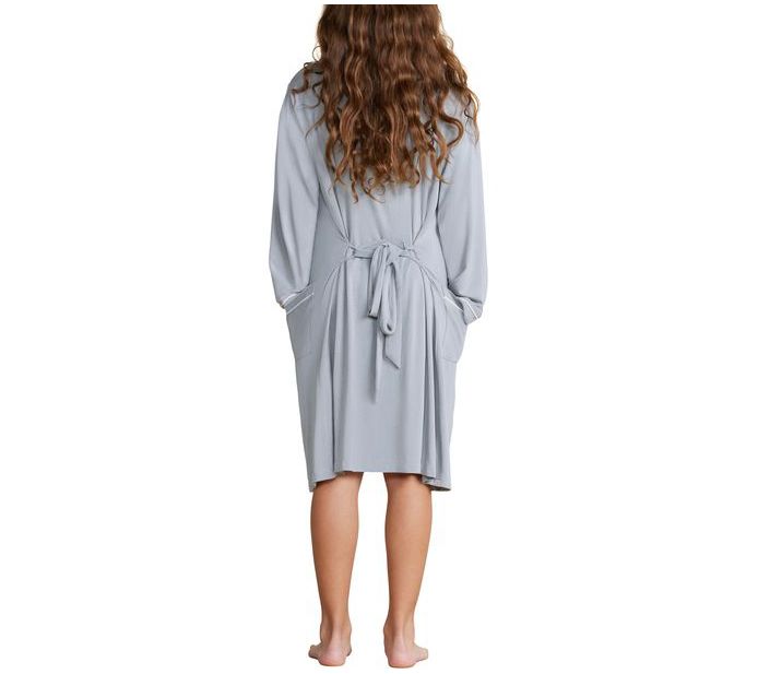 Cozy Living Organic Cotton Soft Jersey Robe | Camel Melange 75821-2895
