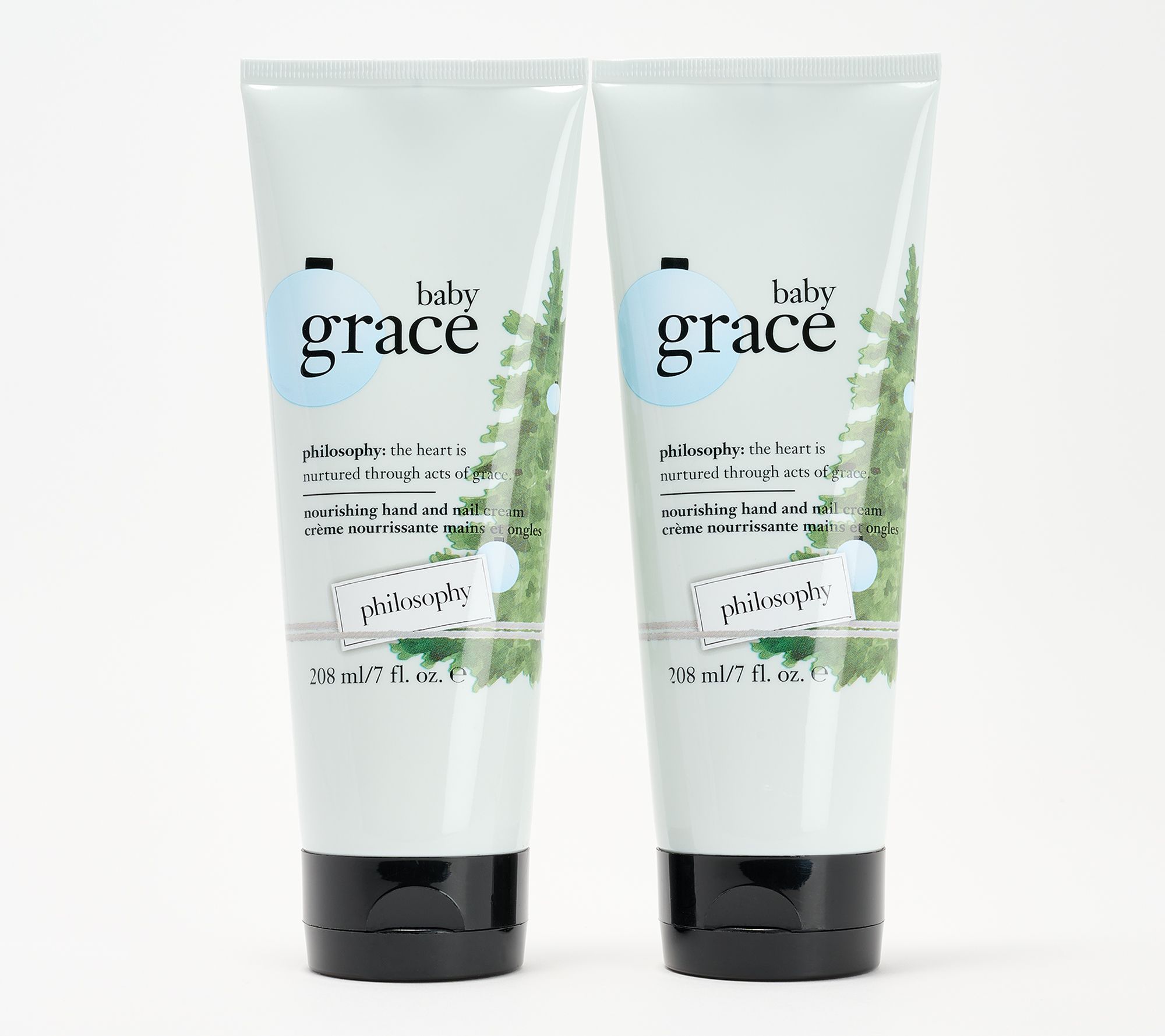 philosophy grace & love nourishing hand & nail cream 7oz duo