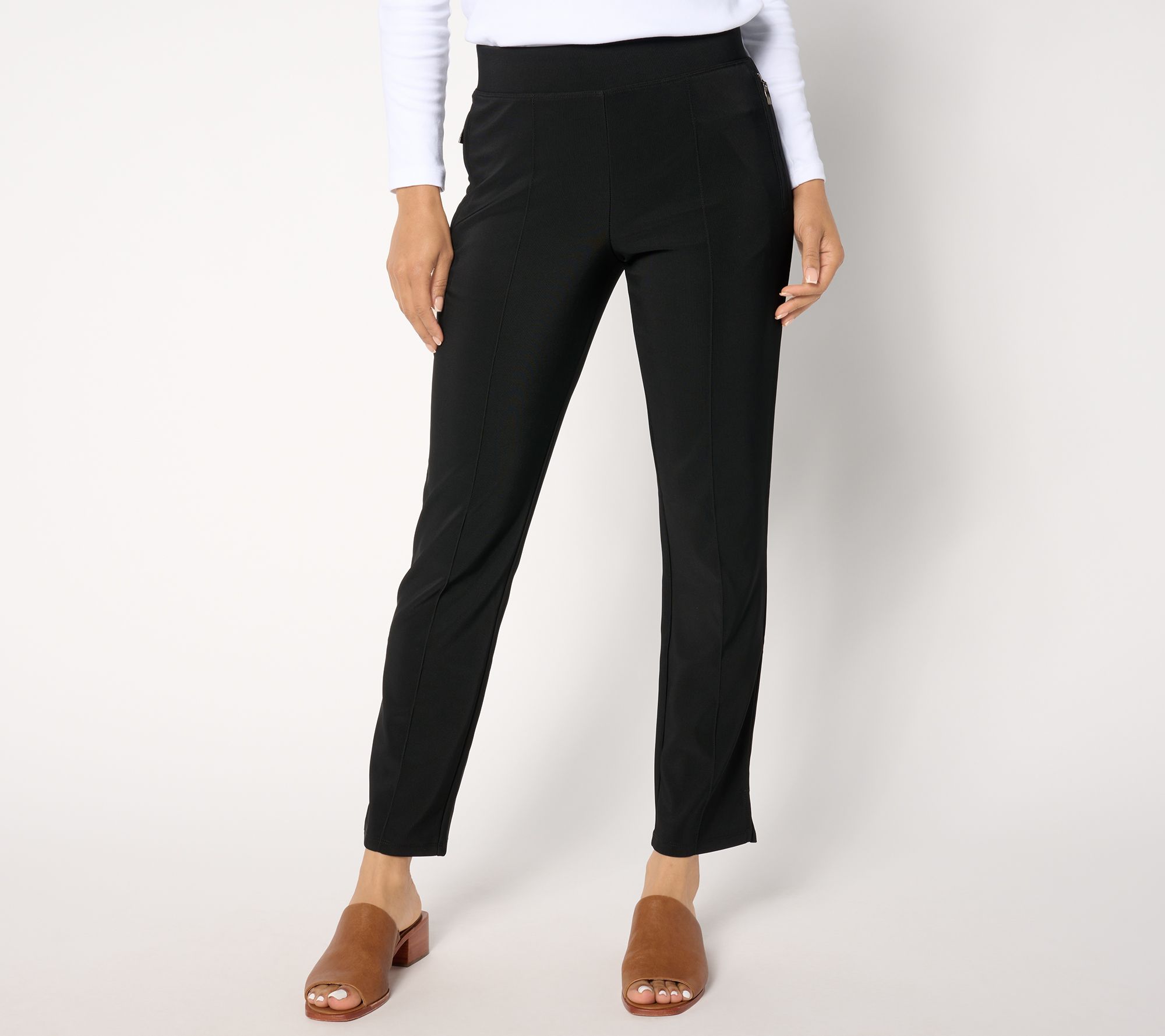 "As Is" Attitudes by Renee Petite Euro Knit Ankle Pant