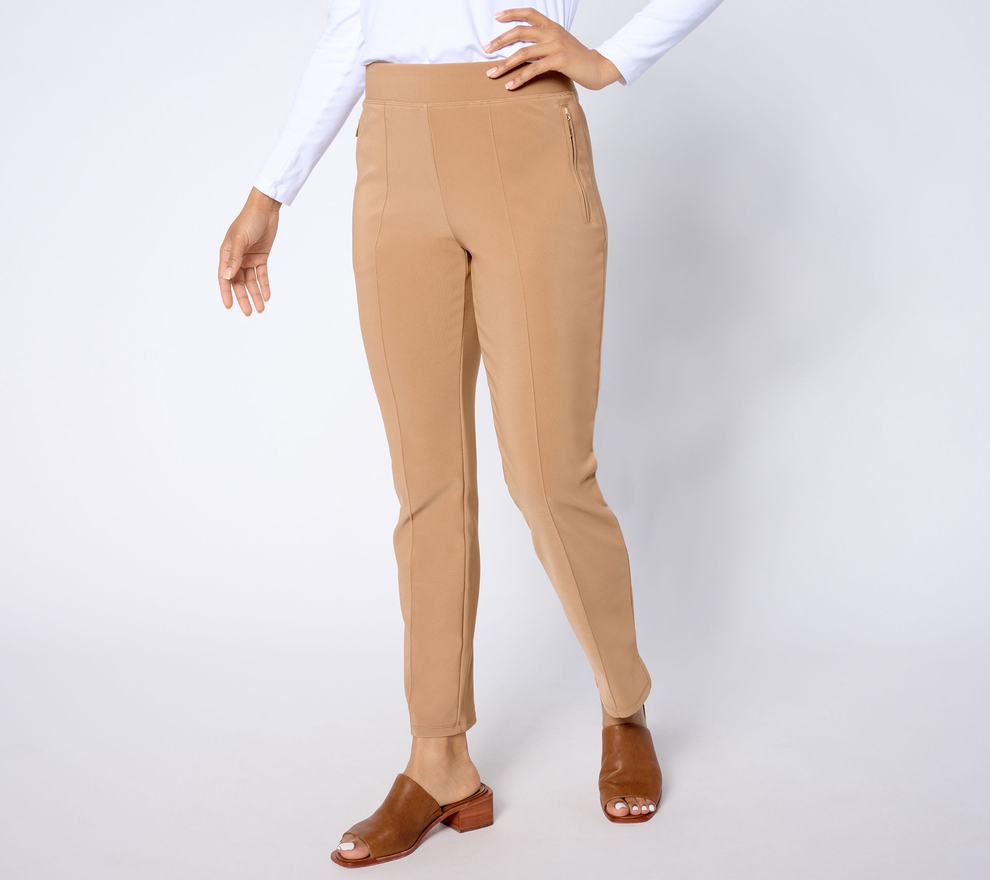 "As Is" Attitudes by Renee Petite Euro Knit Ankle Pant