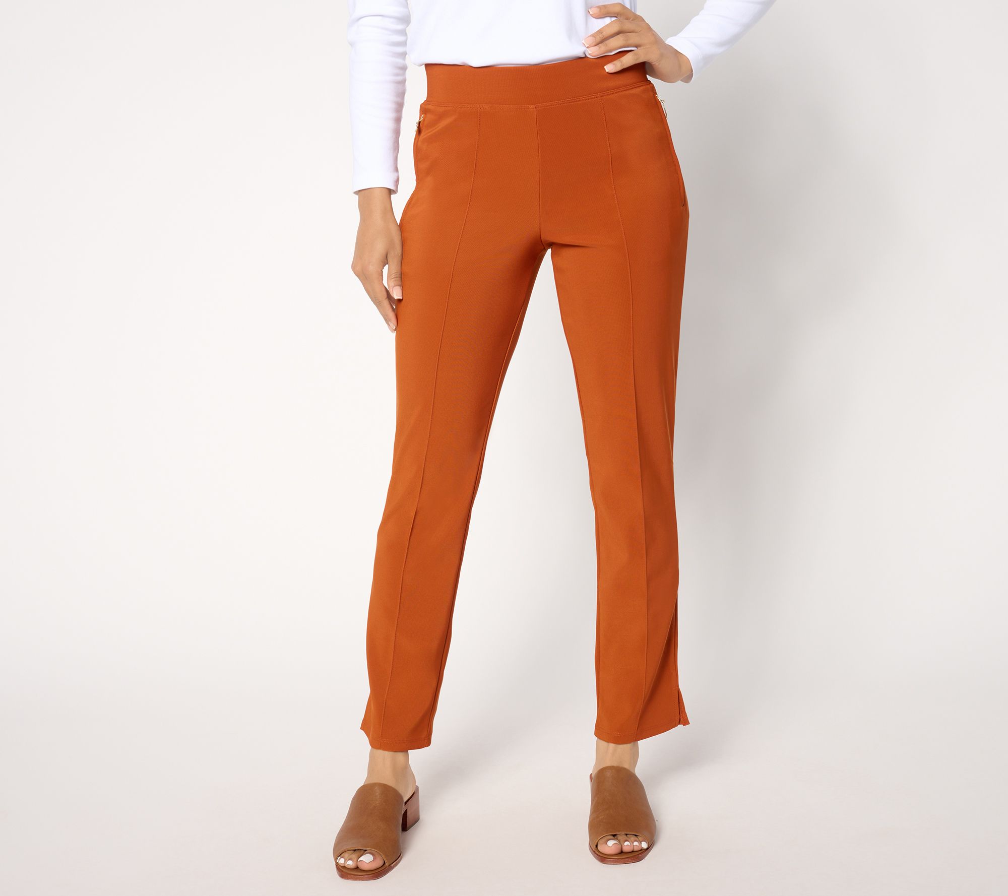 "As Is" Attitudes by Renee Petite Euro Knit Ankle Pant