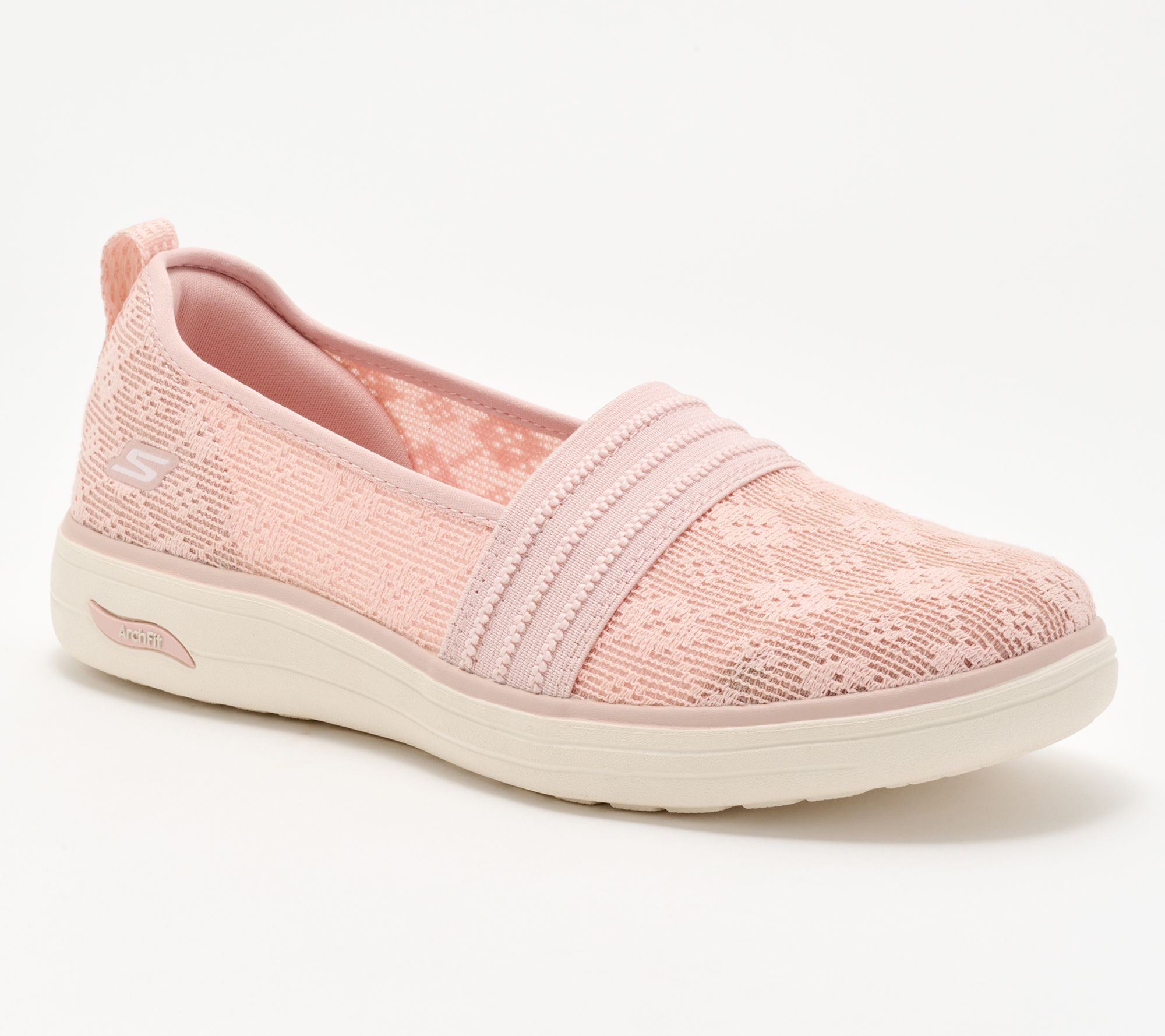 Skechers Go Walk Arch Fit 2.0 Knit Slip-Ons - Rosa Linda - QVC.com