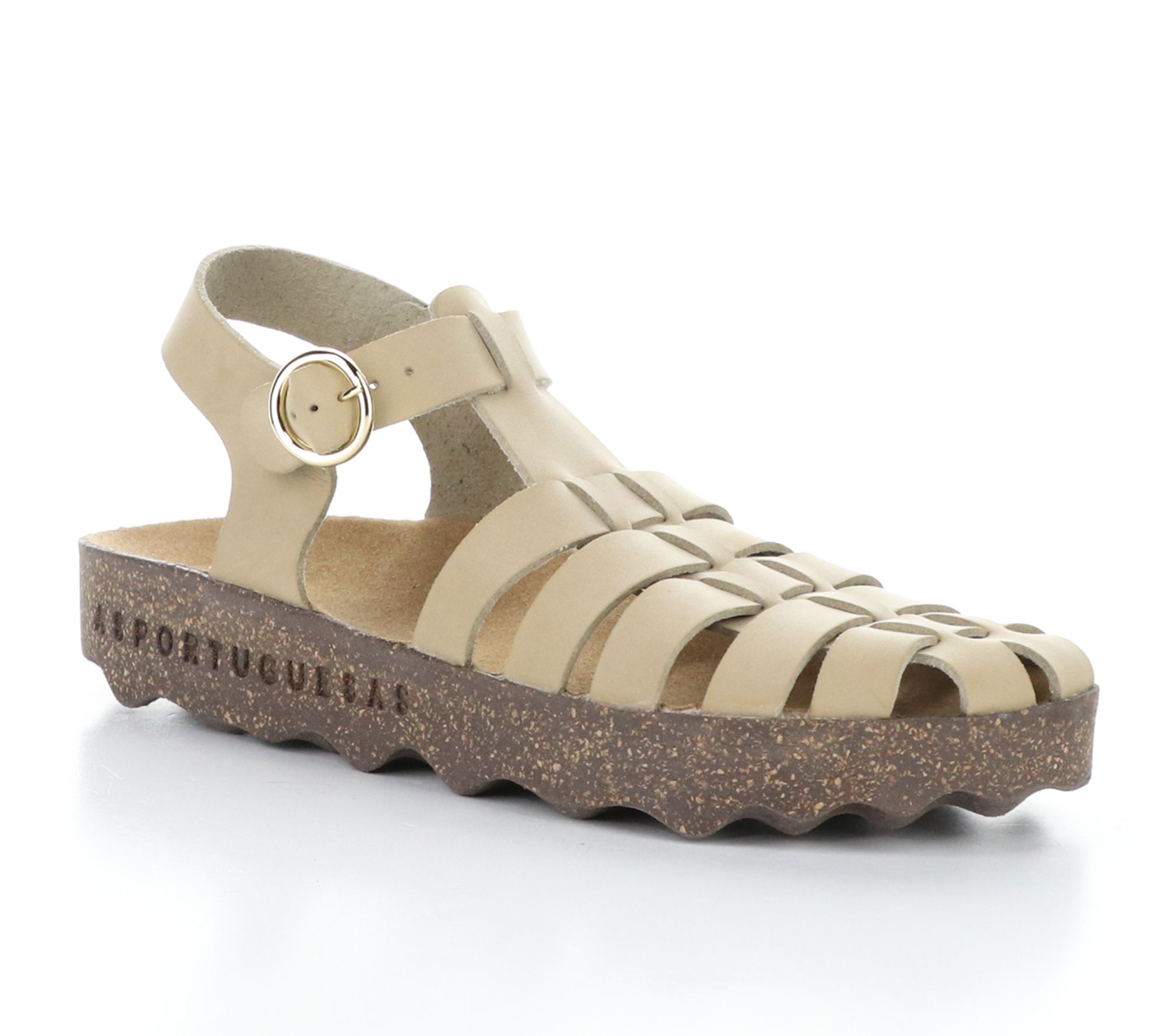 Asportuguesas Eco Faux Nubuck Buckle  Sandal