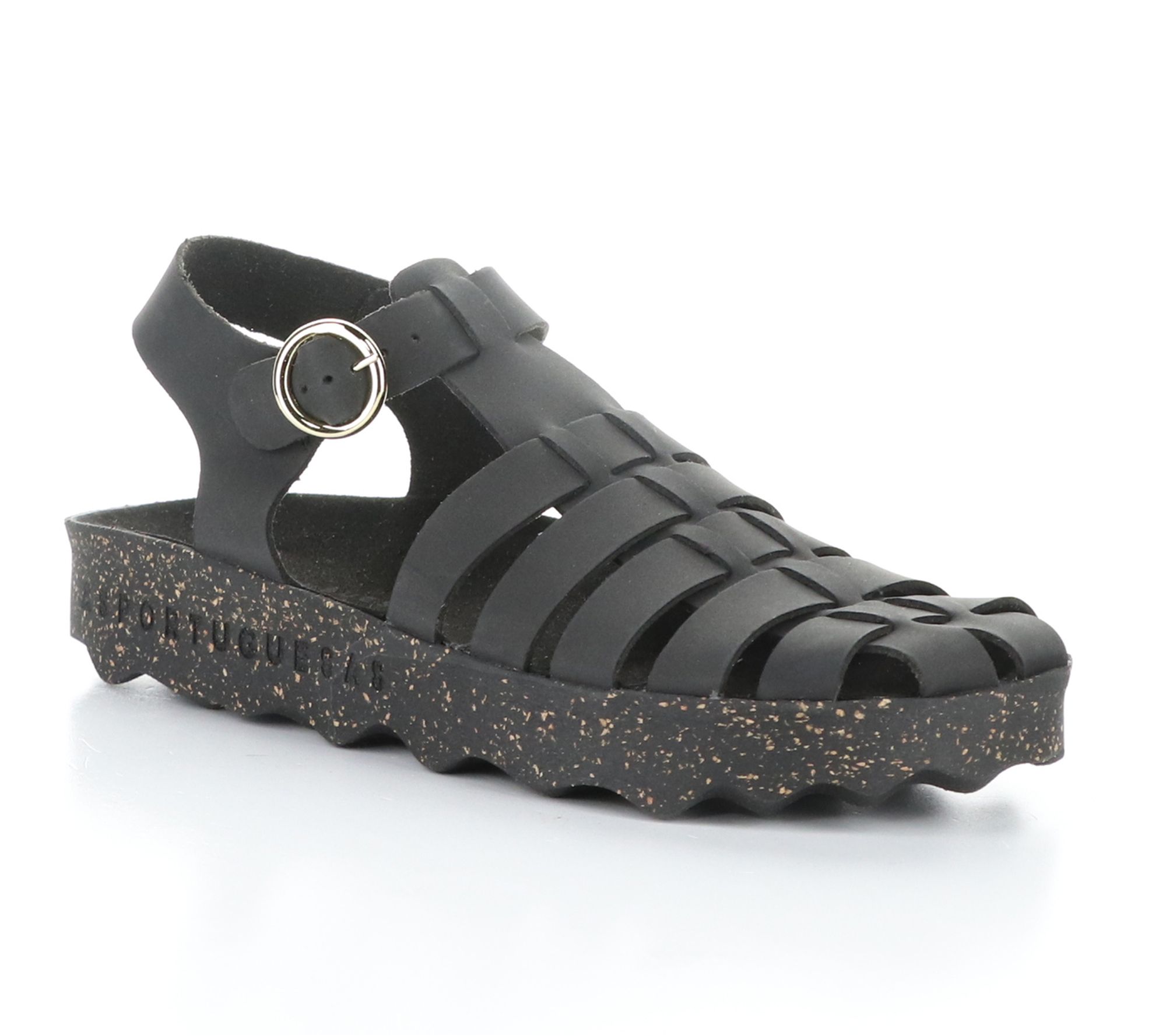 Asportuguesas Eco Faux Nubuck Buckle  Sandal