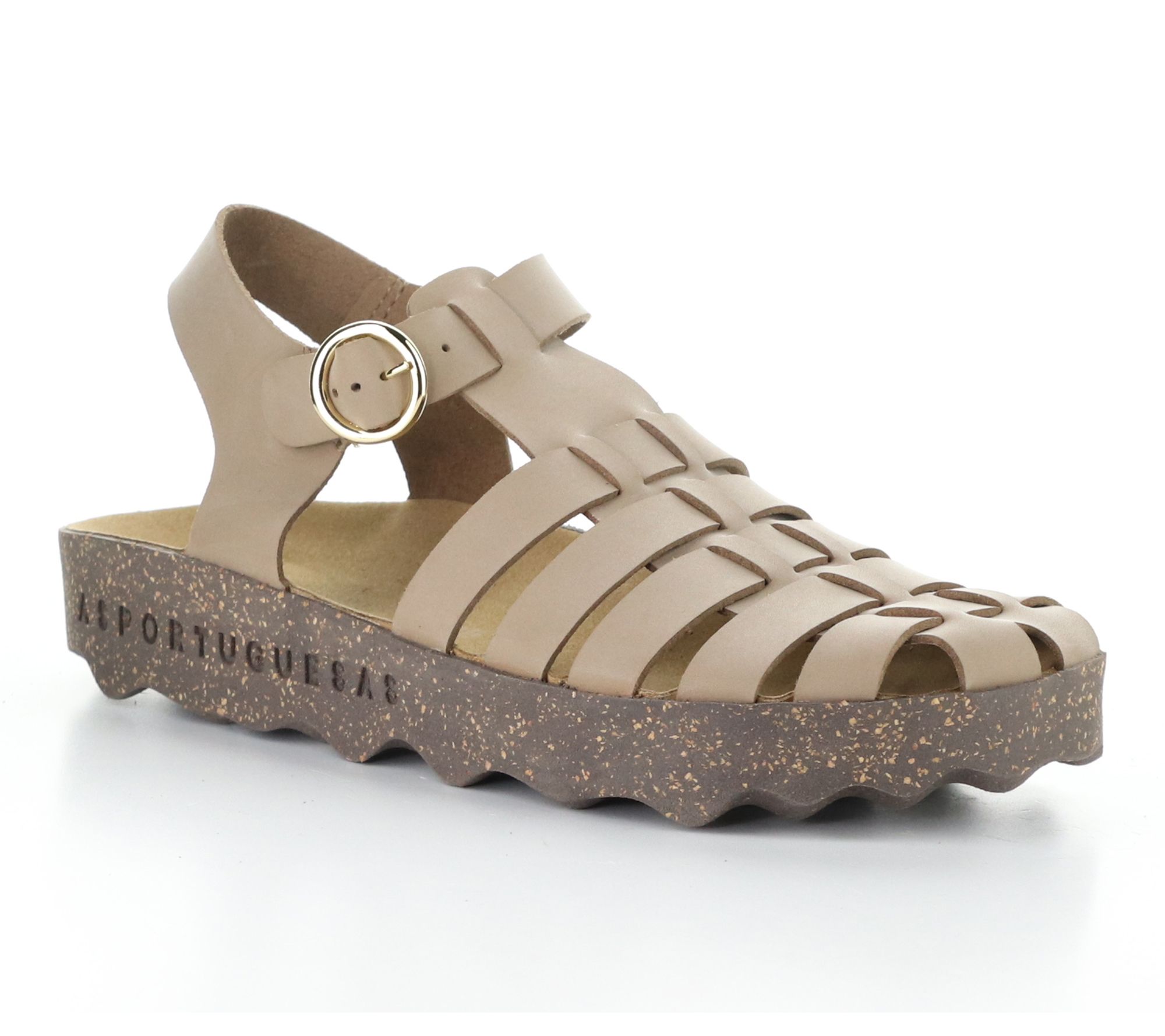 Asportuguesas Eco Faux Nubuck Buckle  Sandal