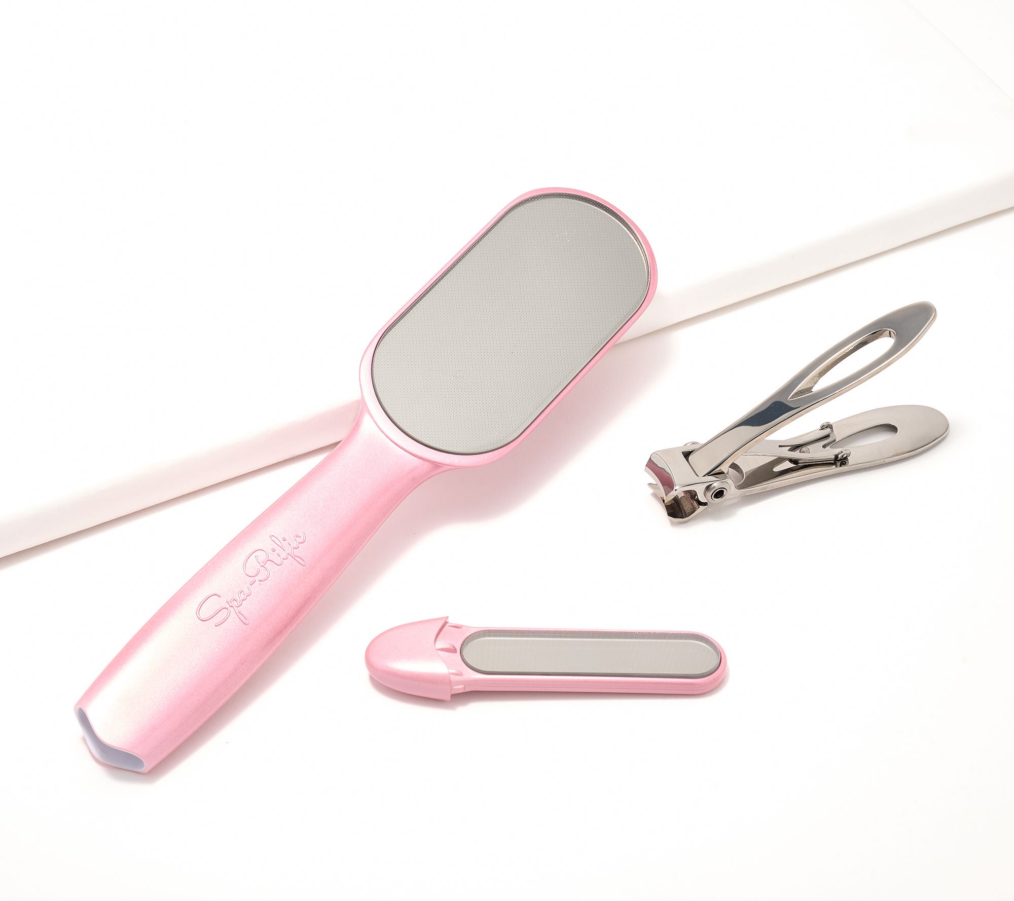 Spa-Rific Laser Etched Mani-Pedi File with Nail Clipper