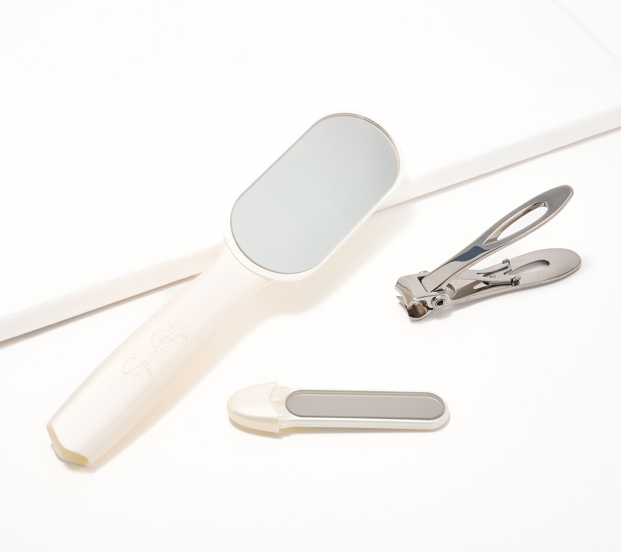 Spa-Rific Laser Etched Mani-Pedi File with Nail Clipper