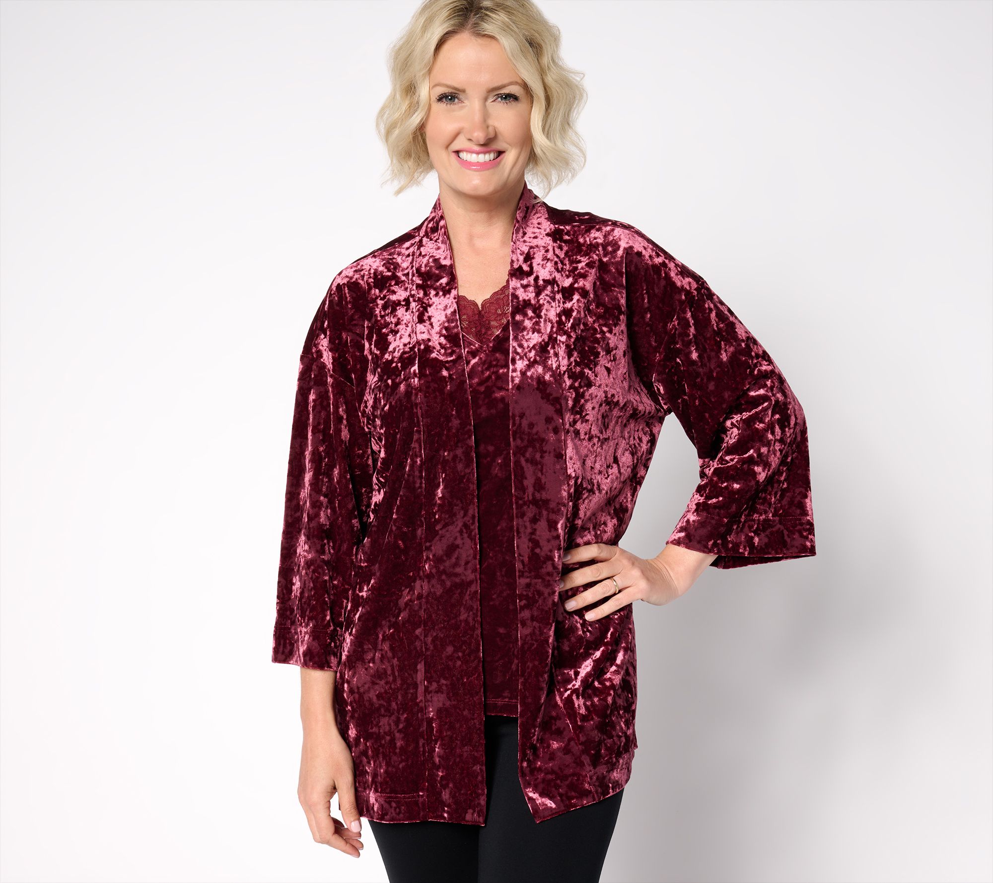 "As Is" Belle Boho by Kim Gravel Crushed Velvet Topper