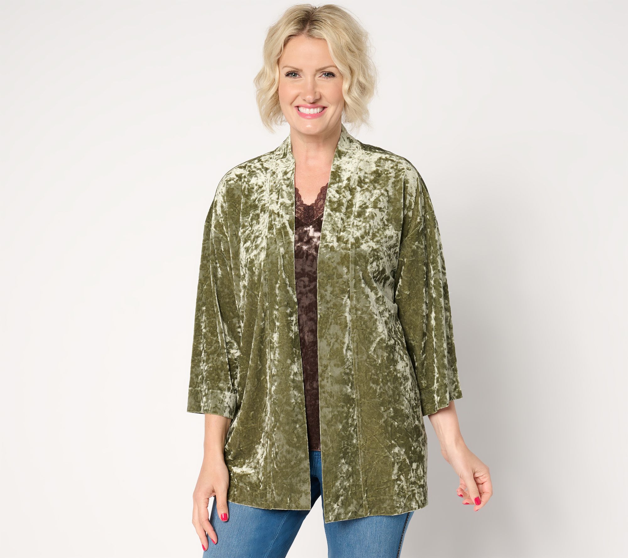 "As Is" Belle Boho by Kim Gravel Crushed Velvet Topper