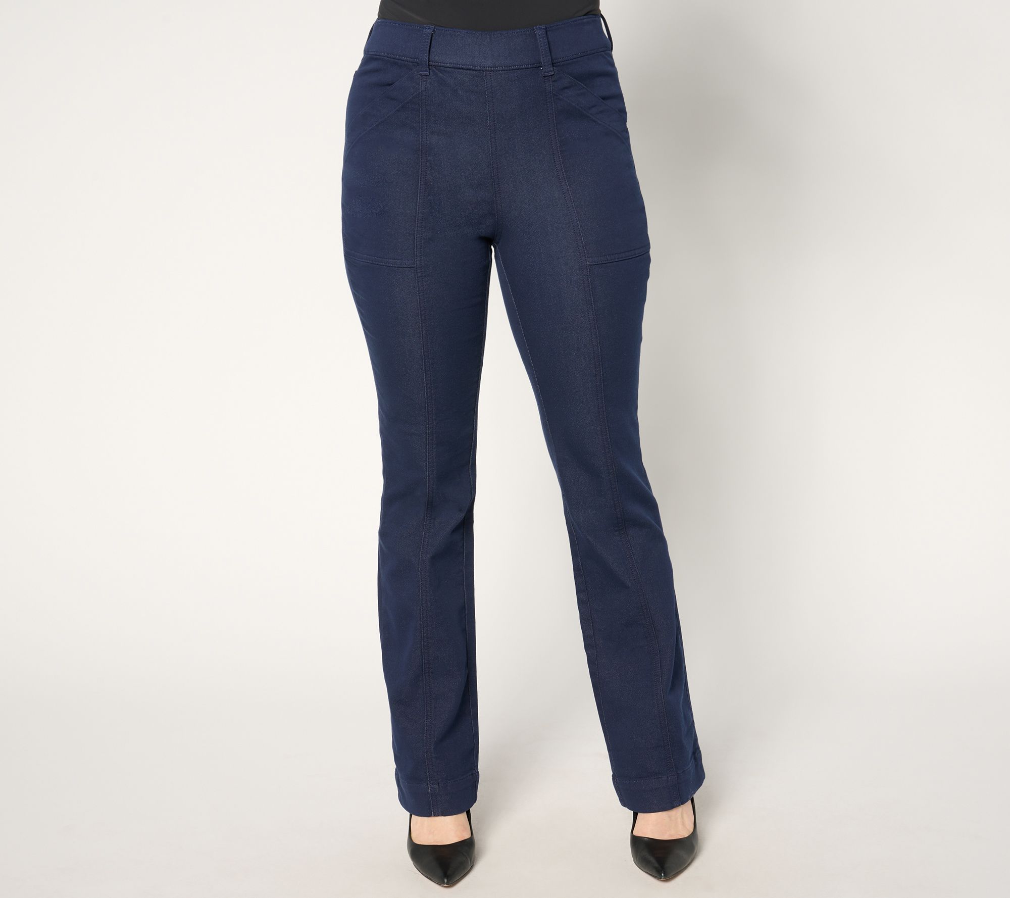 "As Is" Isaac Mizrahi Live! Petite Stretch Cotton Twill Pants