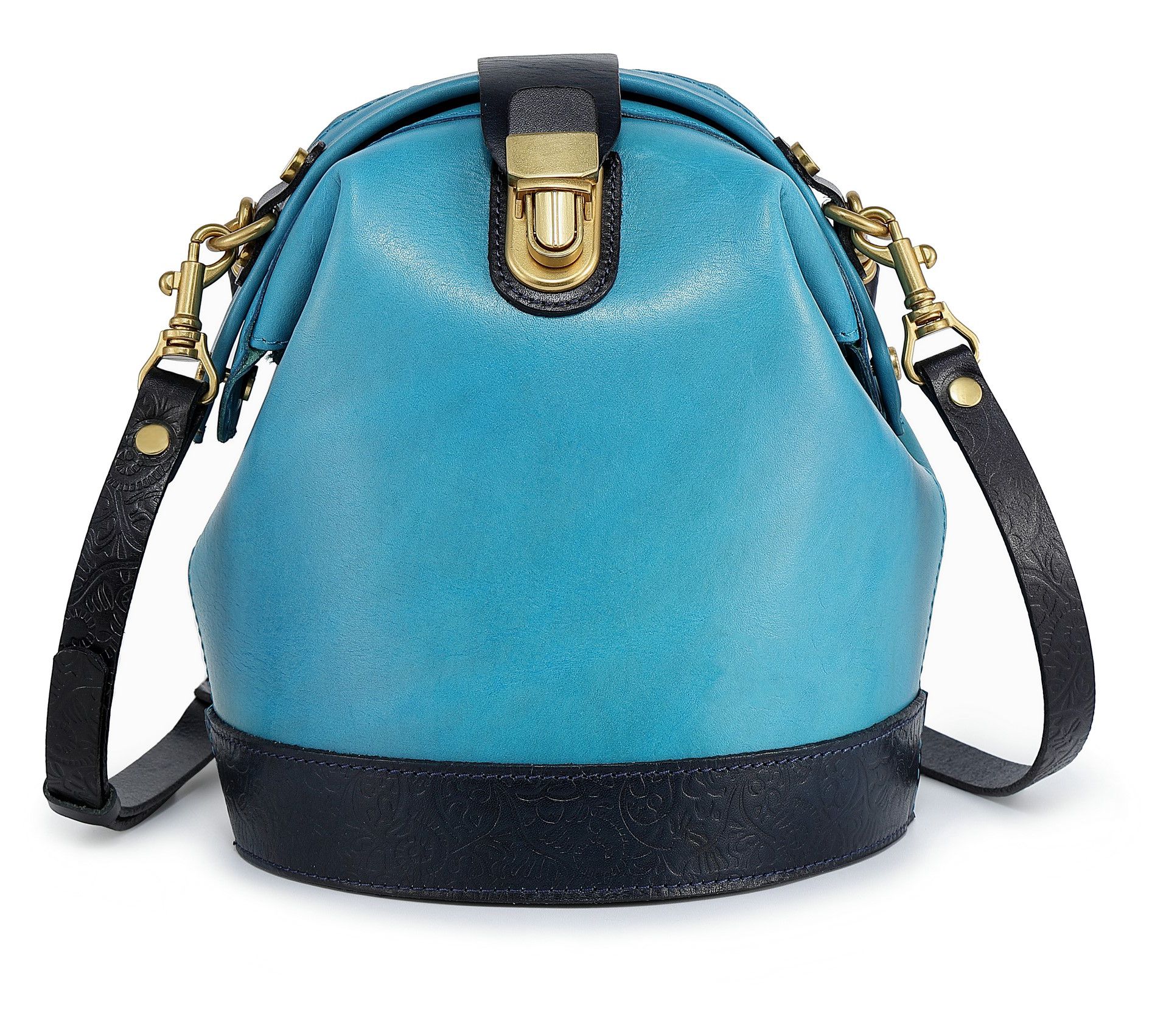 Old Trend Doctor Bucket Leather Bag with Crossbody Strap