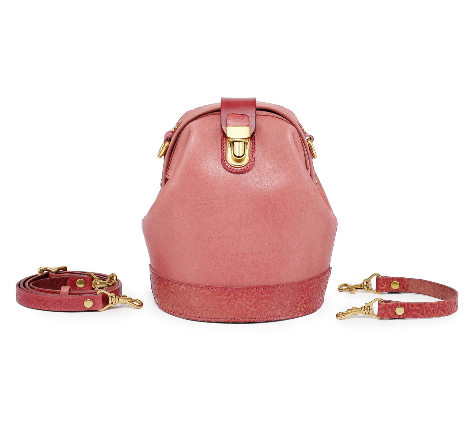 Old Trend Doctor Bucket Leather Bag with Crossbody Strap