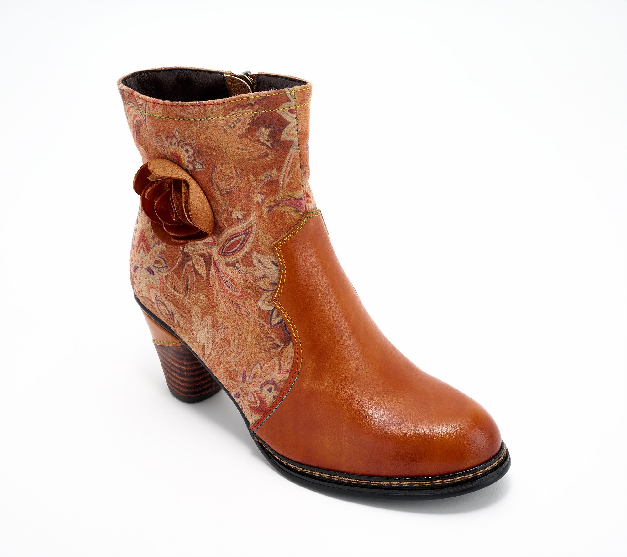 L'Artiste by Spring Step Heeled Ankle Boots - Naima