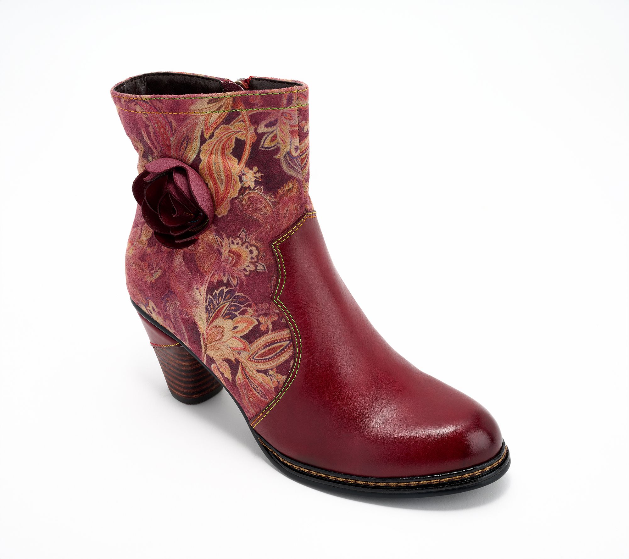 L'Artiste by Spring Step Heeled Ankle Boots - Naima