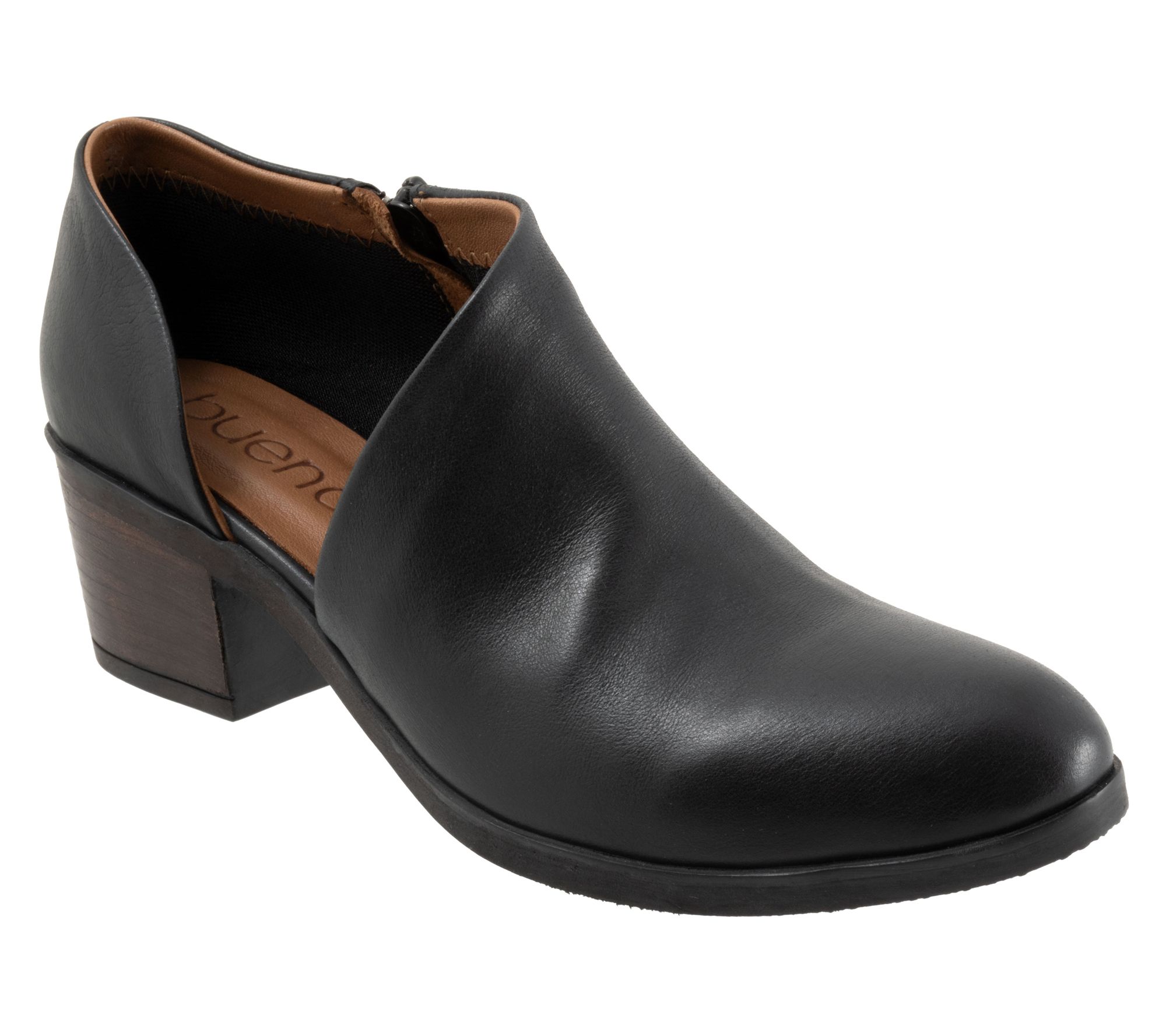 Bueno Leather Heeled Ankle Boots - Caitlin